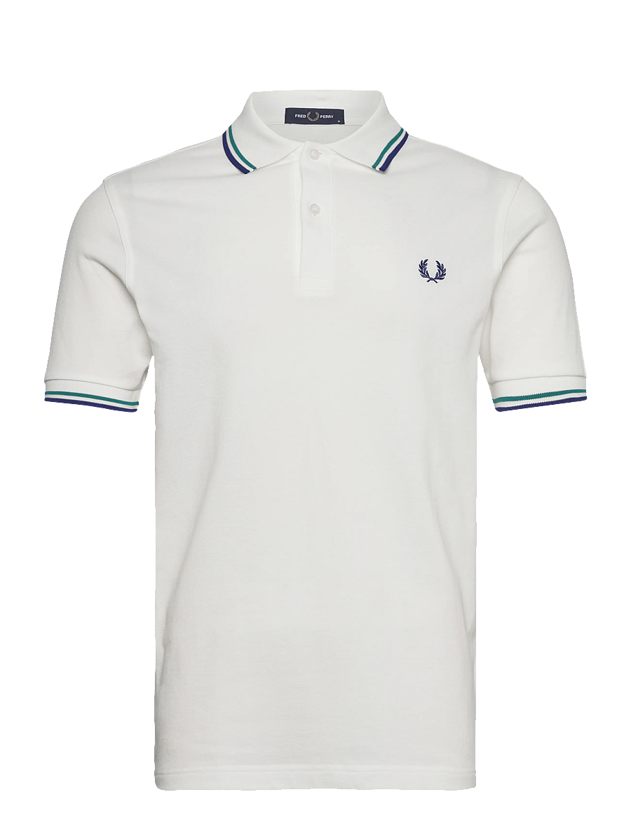 Fred Perry - TWIN TIPPED FP SHIRT - korte mouwen - snwh/depmn/sohec - 1
