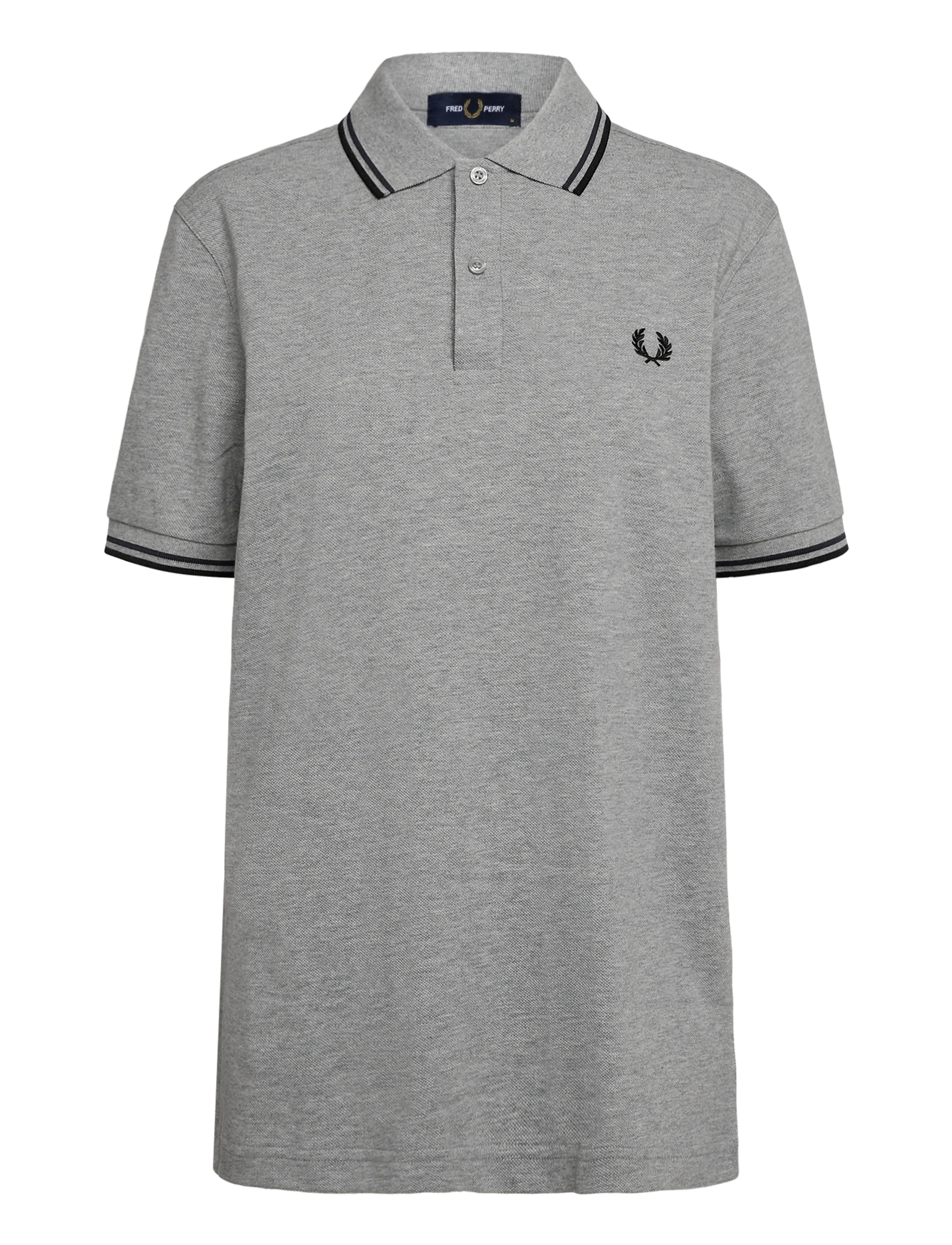 Fred Perry - TWIN TIPPED FP SHIRT - short-sleeved polos - stlmrl/drkaf/blk - 1