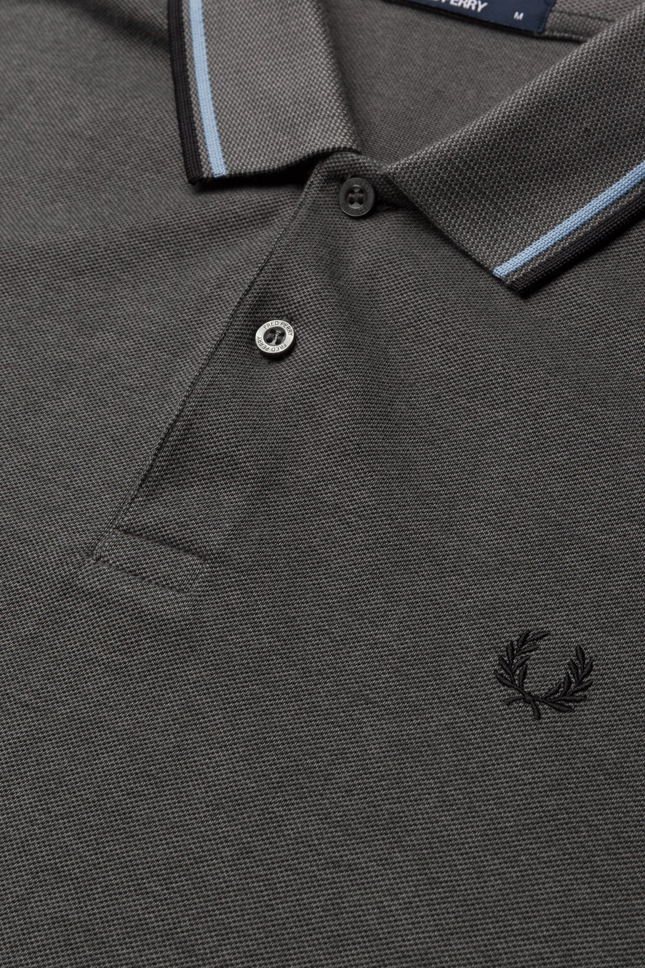 Fred Perry - TWIN TIPPED FP SHIRT - kortärmade pikéer - e81 storm oxford - 2
