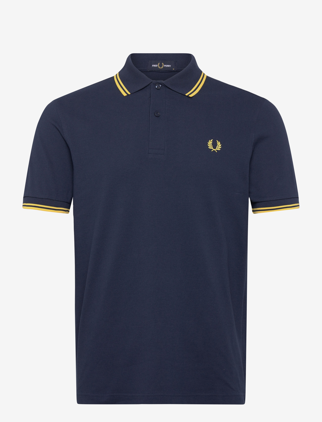 Fred Perry - TWIN TIPPED FP SHIRT - kortærmede poloer - tnsbl/lmnbarley - 1