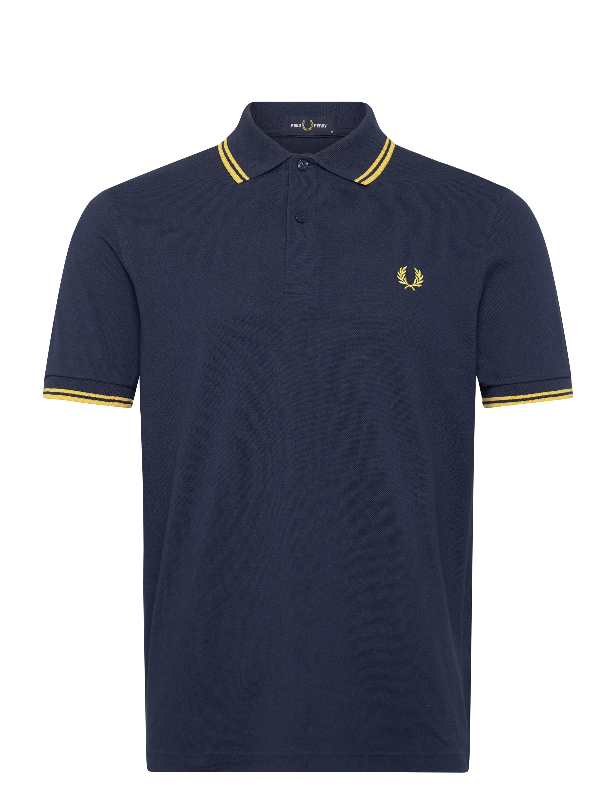 Fred Perry TWIN TIPPED FP SHIRT - Poloer - TNSBL/LMNBARLEY / navy