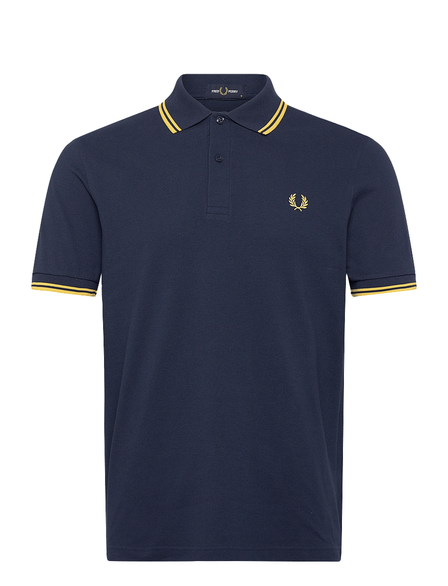 Fred Perry - TWIN TIPPED FP SHIRT - lühikeste varrukatega polod - tnsbl/lmnbarley - 1