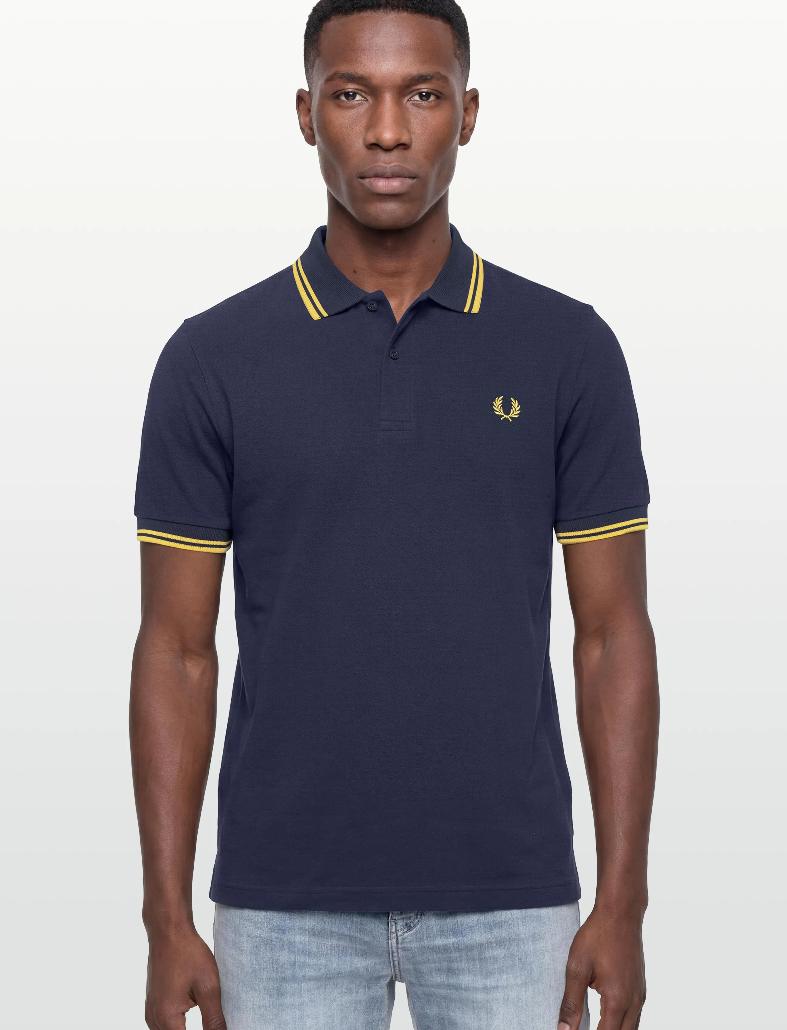 Fred Perry - TWIN TIPPED FP SHIRT - short-sleeved polos - tnsbl/lmnbarley - 3