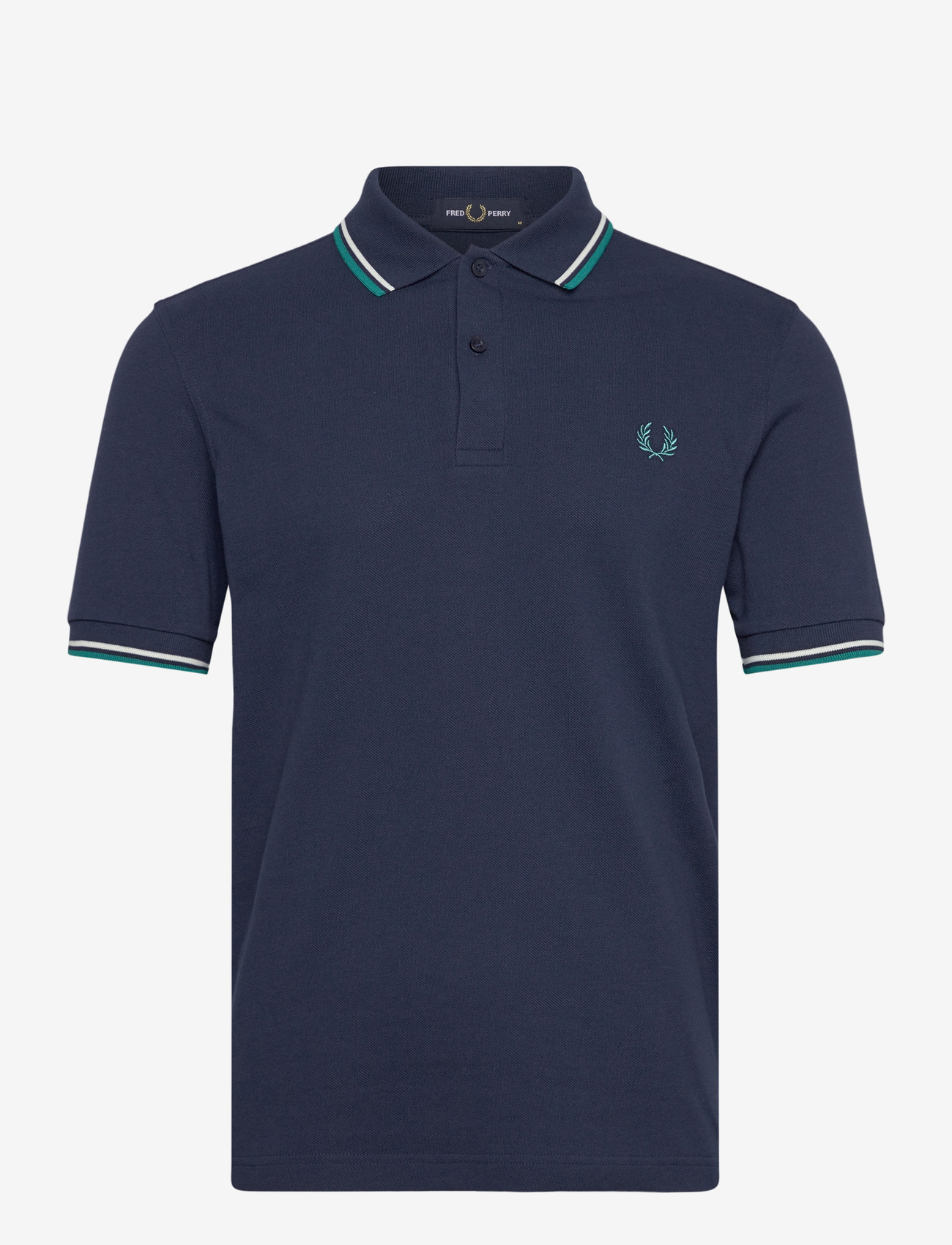 Fred Perry - TWIN TIPPED FP SHIRT - lühikeste varrukatega polod - tnsbl/snwht/dpmt - 1
