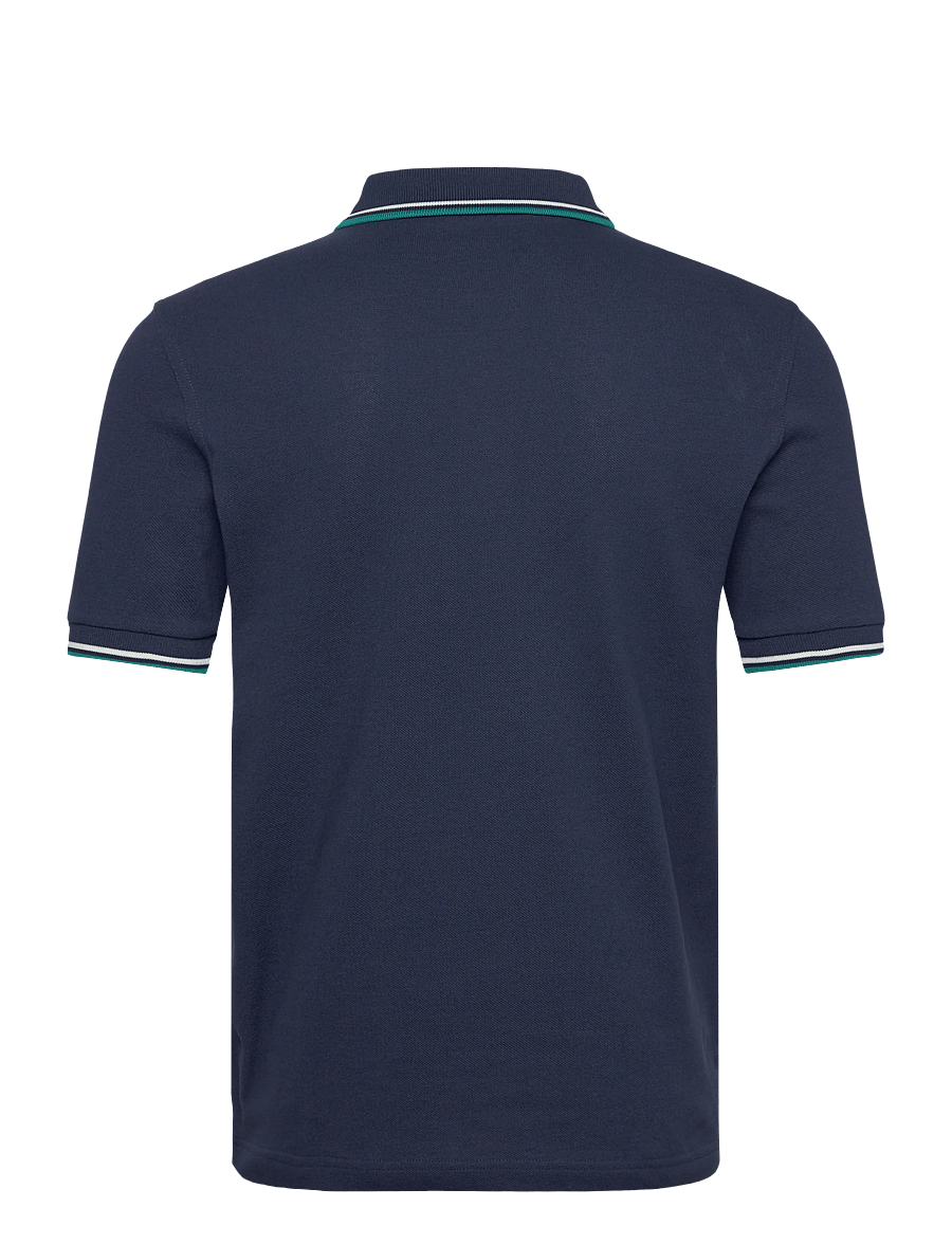 Fred Perry - TWIN TIPPED FP SHIRT - korte mouwen - tnsbl/snwht/dpmt - 2