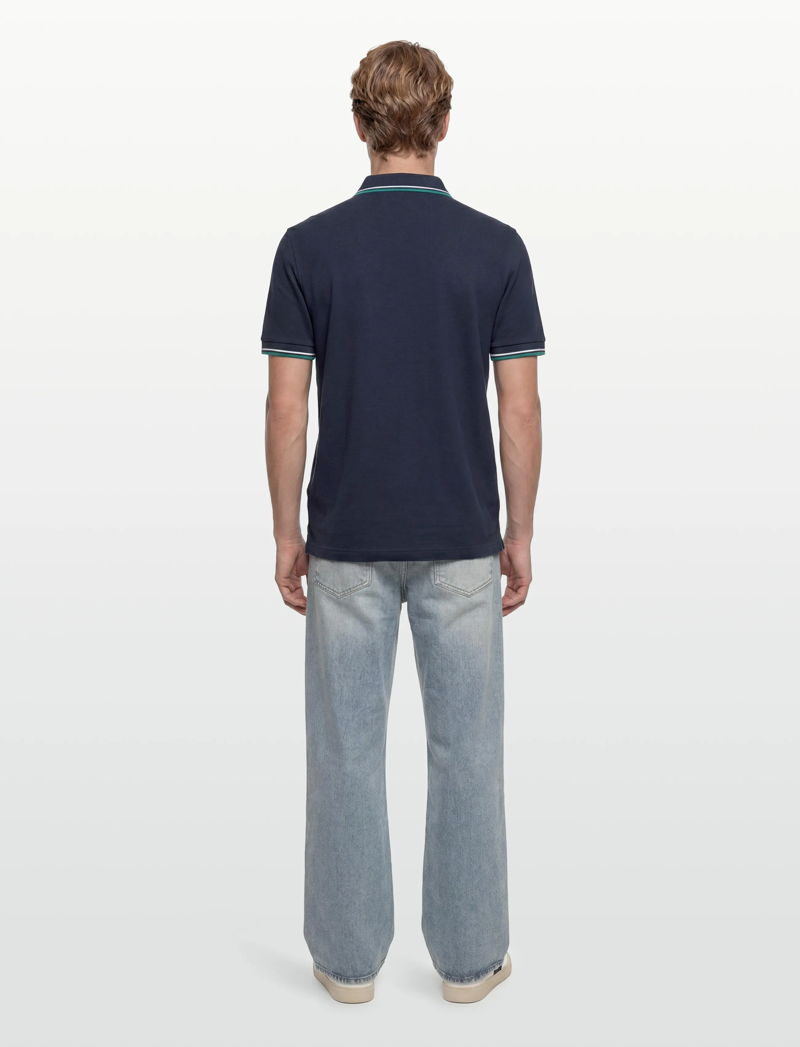 Fred Perry - TWIN TIPPED FP SHIRT - short-sleeved polos - tnsbl/snwht/dpmt - 4