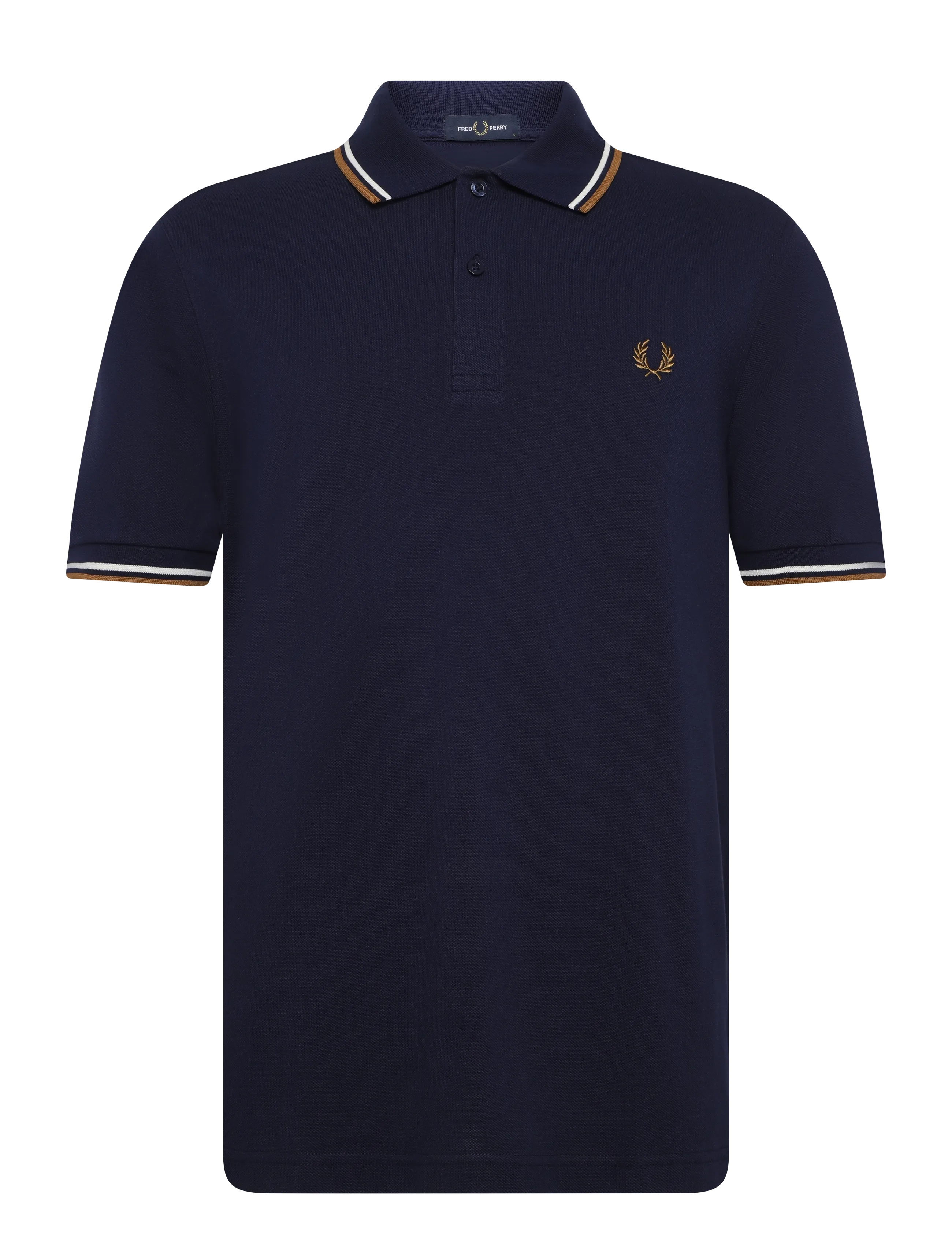 Fred Perry - TWIN TIPPED FP SHIRT - short-sleeved polos - twinvy/snww/dkca - 1