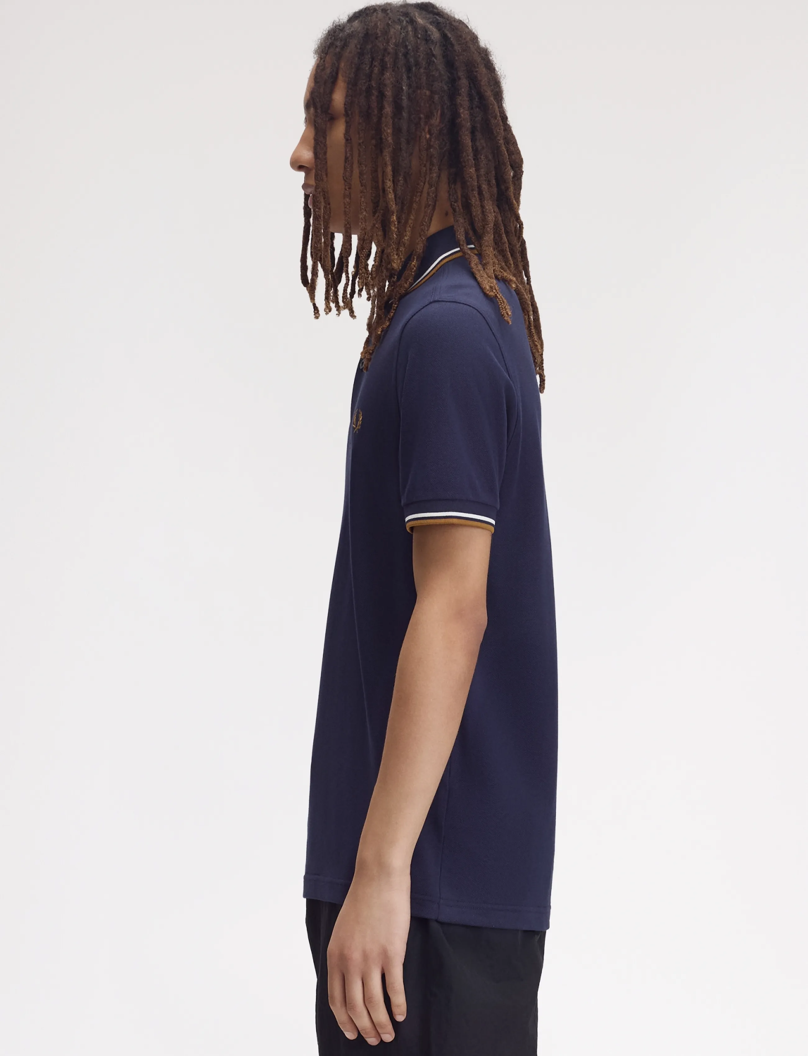 Fred Perry - TWIN TIPPED FP SHIRT - short-sleeved polos - twinvy/snww/dkca - 3