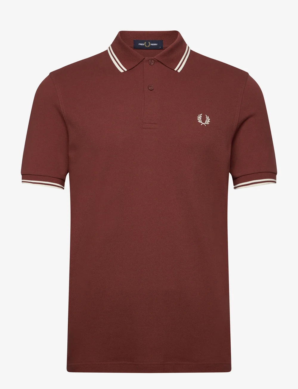 Fred Perry - TWIN TIPPED FP SHIRT - kurzärmelig - whiskybrown/ecru - 0