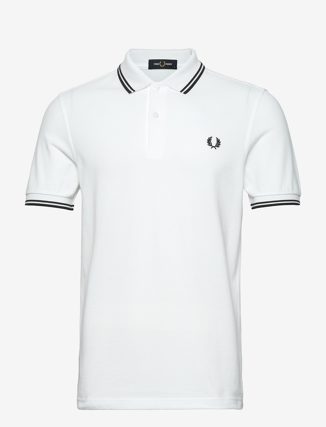 Fred Perry - TWIN TIPPED FP SHIRT - kortærmede poloer - white - 0