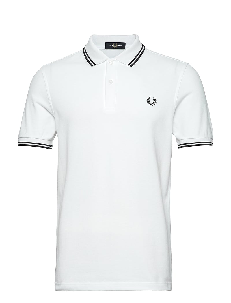 Fred Perry - TWIN TIPPED FP SHIRT - kortärmade pikéer - white - 1