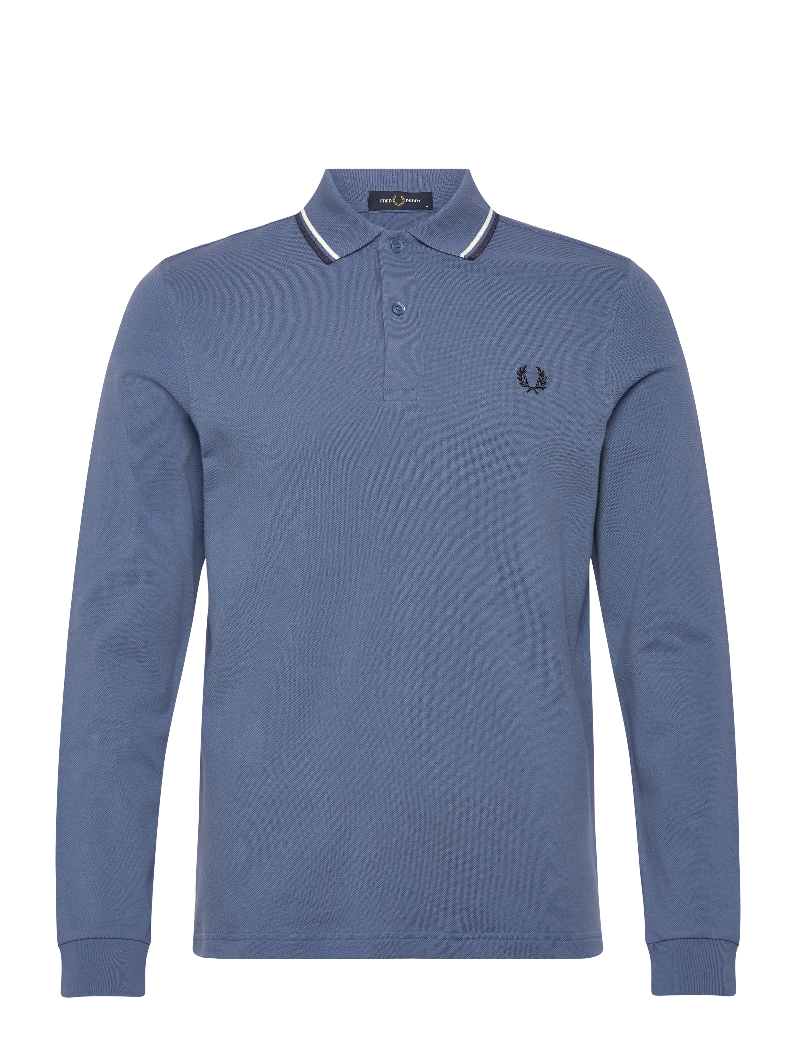 Fred Perry LS TWIN TIPPED FP SHIRT - Koszulki Polo - ABL/SNWT/TNSBL / blue