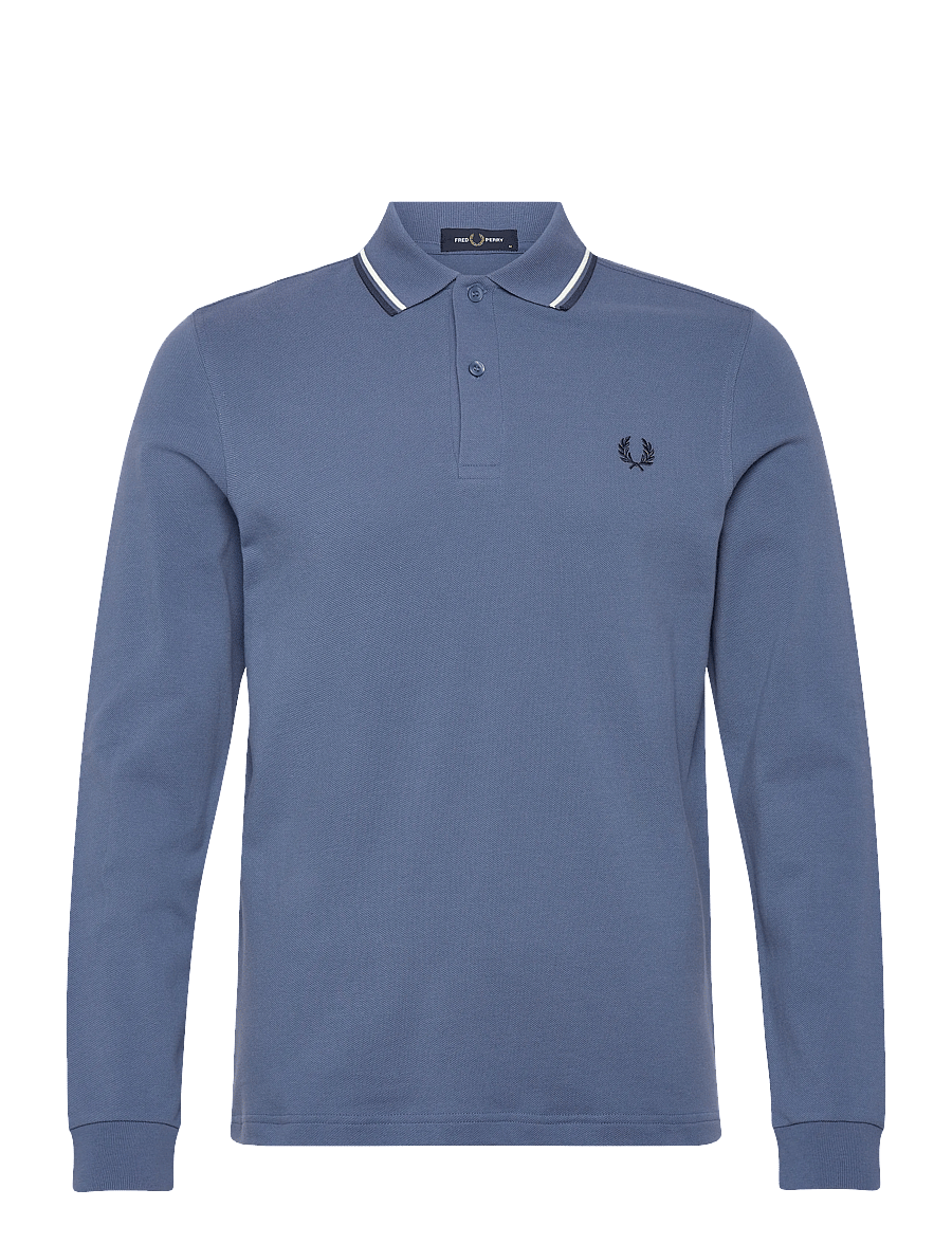 Fred Perry - LS TWIN TIPPED FP SHIRT - långärmade pikéer - abl/snwt/tnsbl - 1