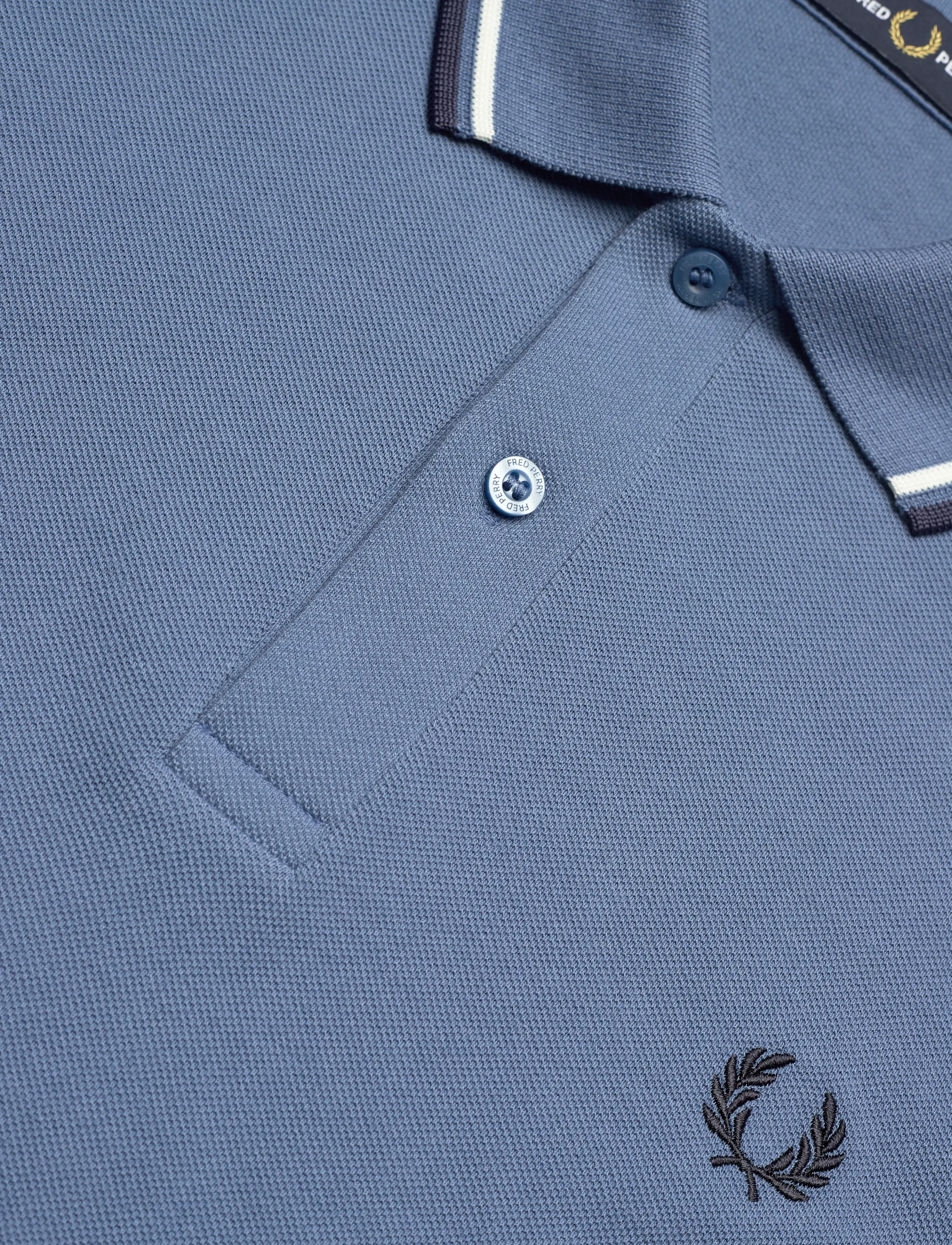 Fred Perry - LS TWIN TIPPED FP SHIRT - long-sleeved polos - abl/snwt/tnsbl - 5
