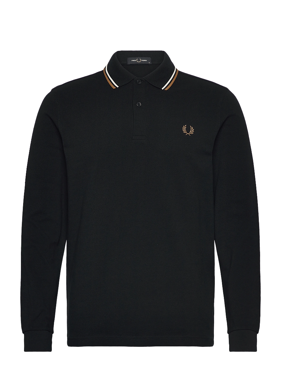 Fred Perry - LS TWIN TIPPED FP SHIRT - langärmelig - black - 1