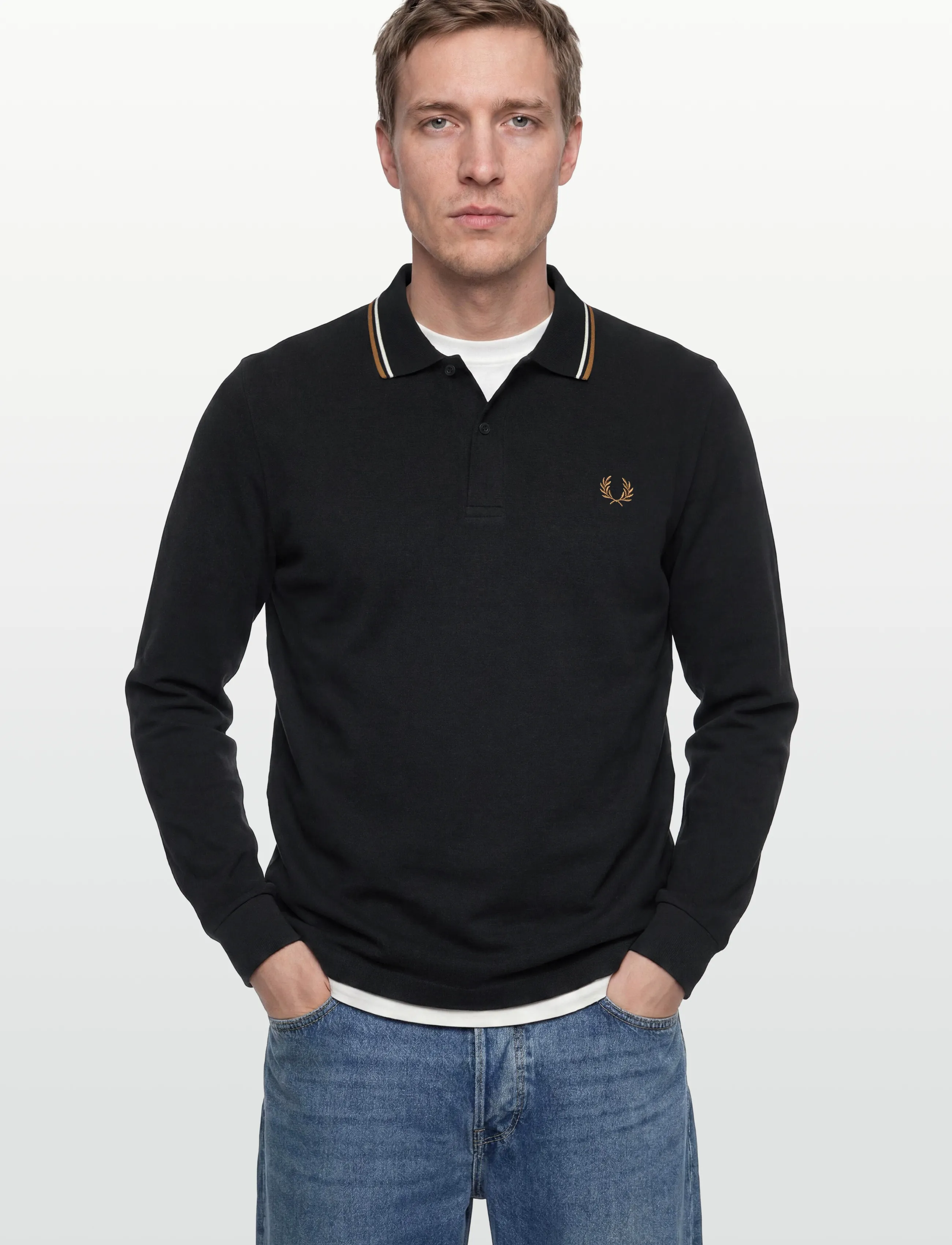 Fred Perry - LS TWIN TIPPED FP SHIRT - langärmelig - black - 3