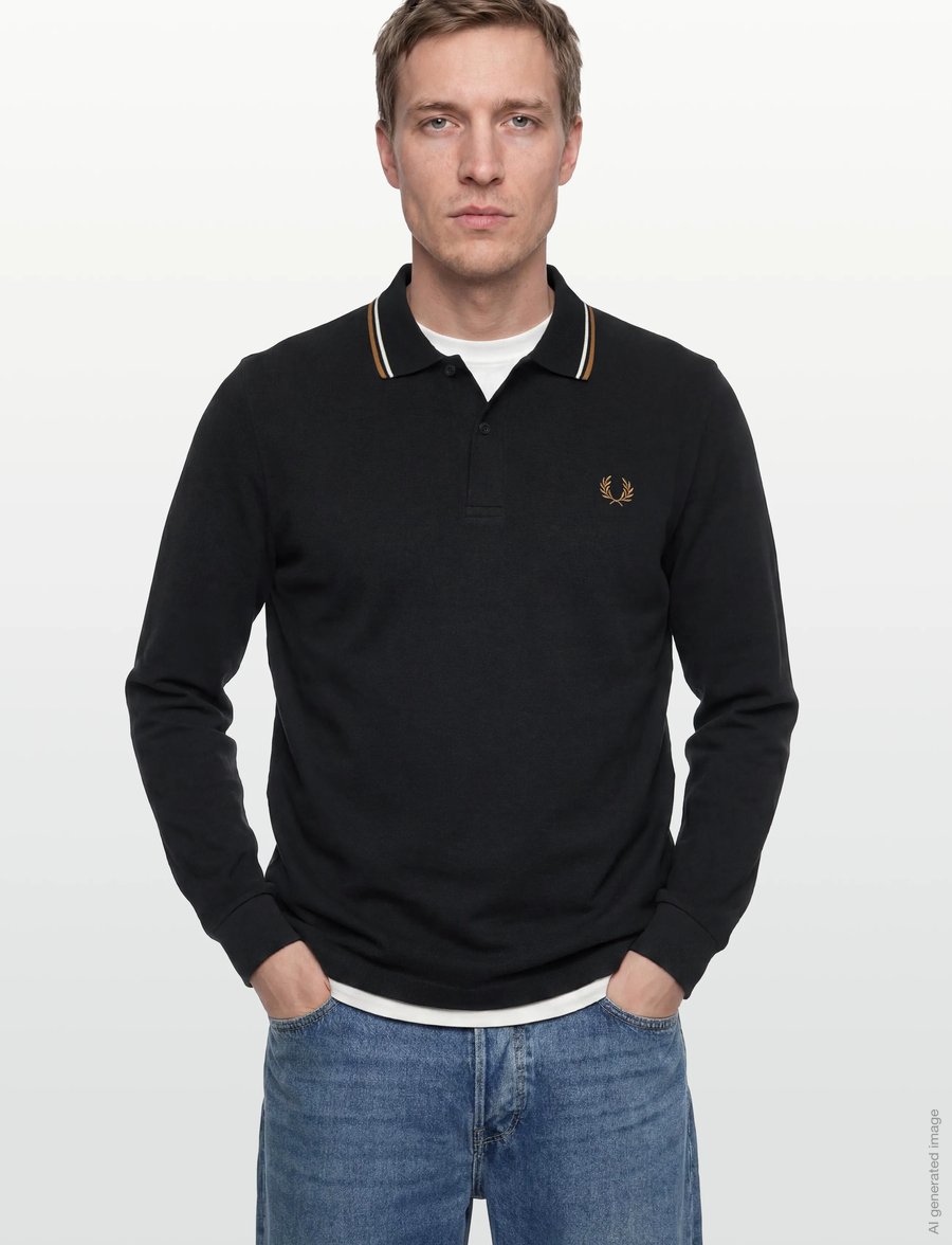Fred Perry - LS TWIN TIPPED FP SHIRT - langärmelig - black - 3