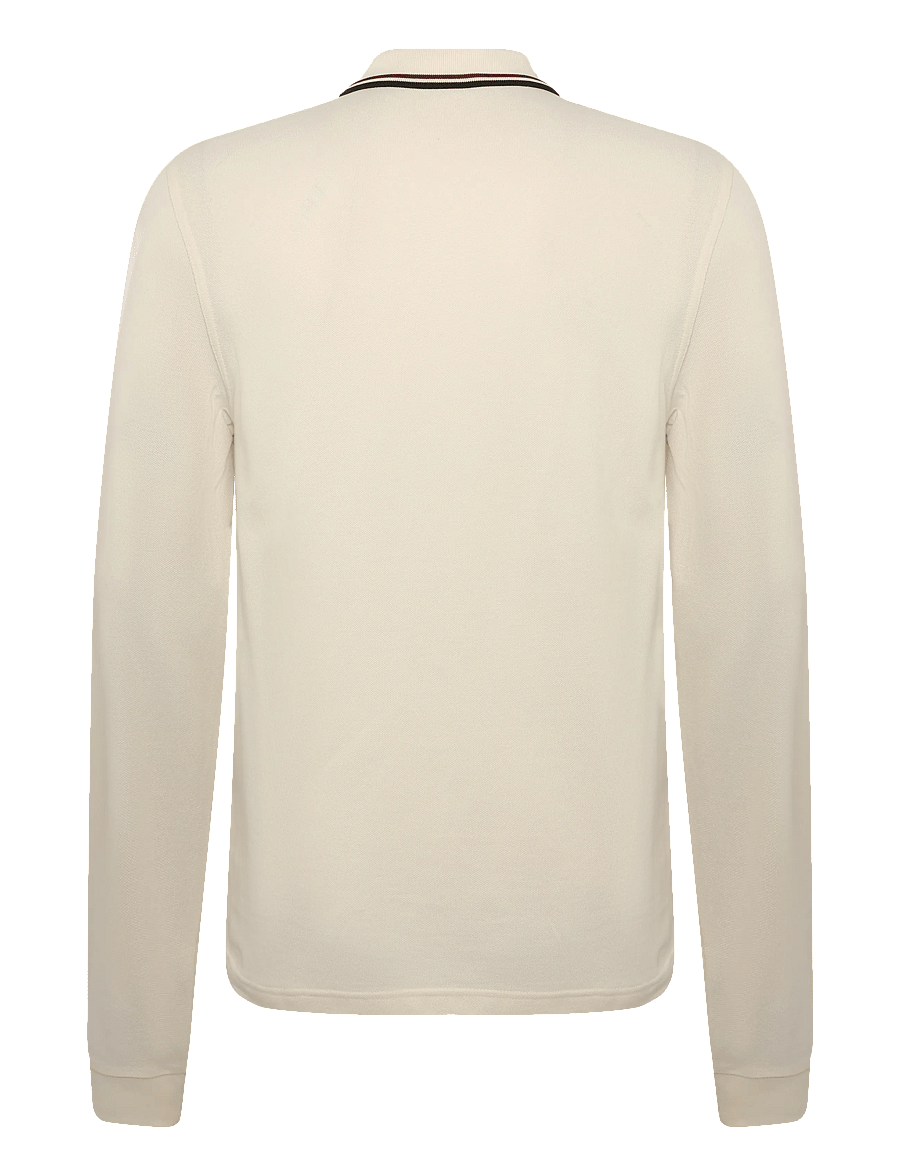 Fred Perry - LS TWIN TIPPED FP SHIRT - langärmelig - ecr/brndy/ngreen - 2