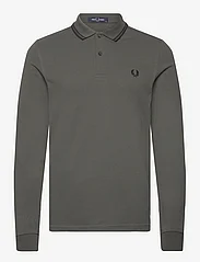 Fred Perry - LS TWIN TIPPED SHIRT - langærmede poloer - field green - 0