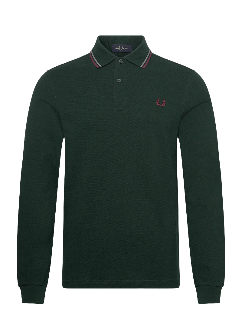 Fred Perry - LS TWIN TIPPED FP SHIRT - langærmede poloer - grsrts/stkbl/oxb - 1