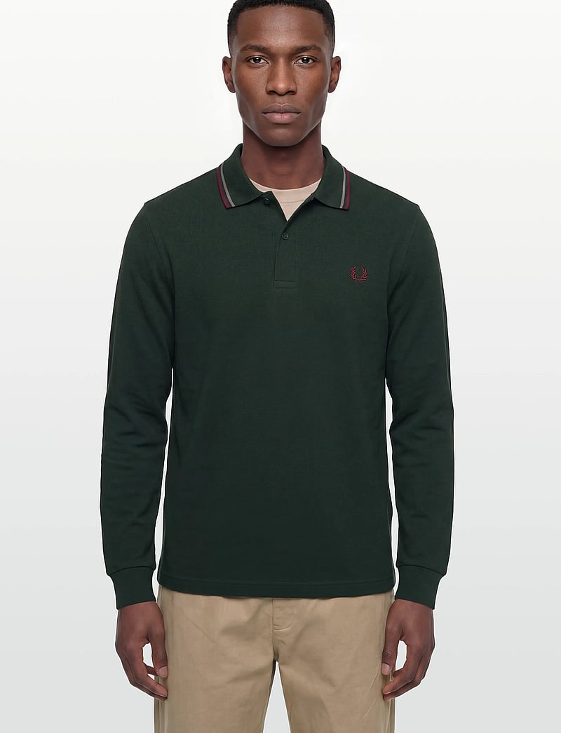 Fred Perry - LS TWIN TIPPED FP SHIRT - langærmede poloer - grsrts/stkbl/oxb - 3