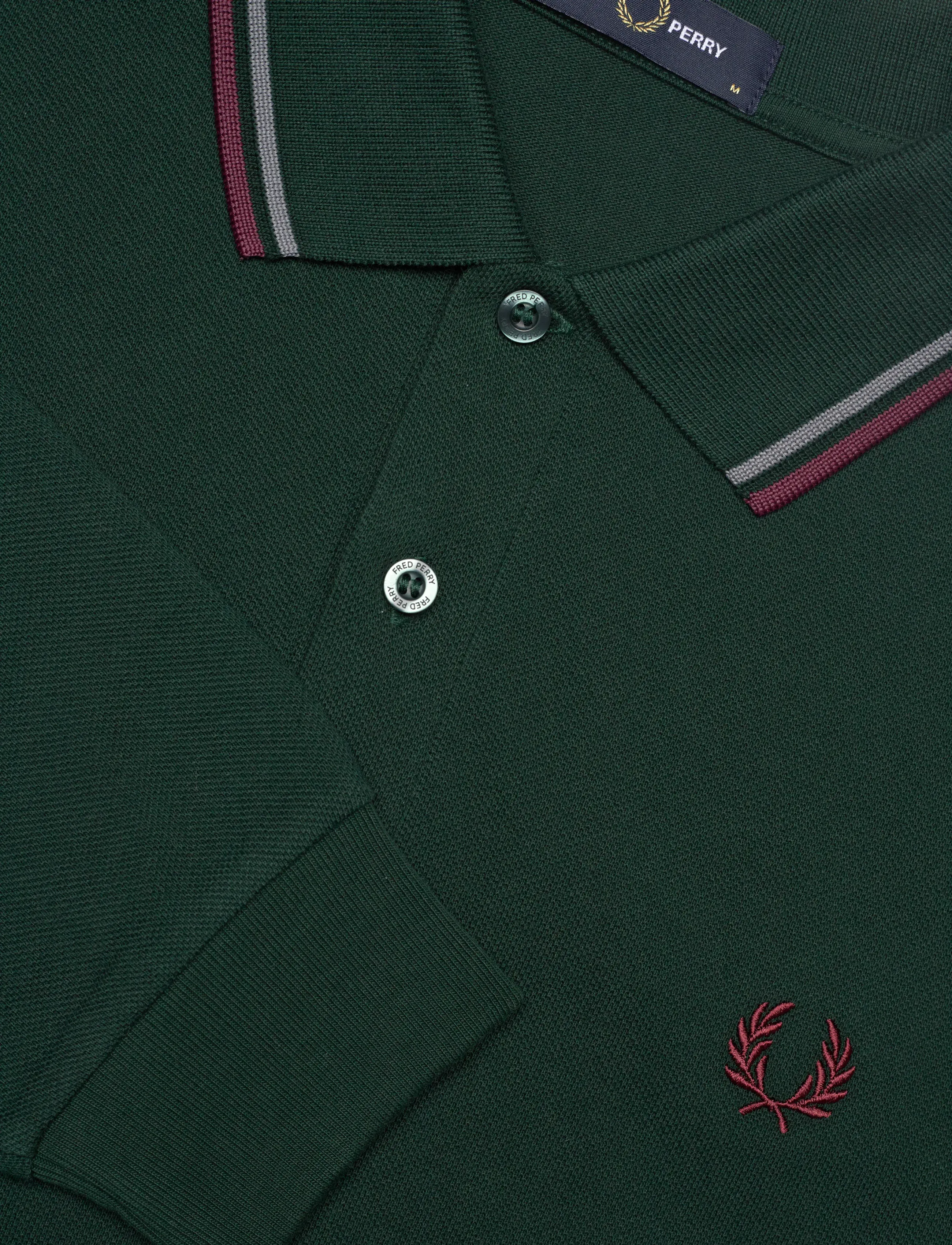 Fred Perry - LS TWIN TIPPED FP SHIRT - long-sleeved polos - grsrts/stkbl/oxb - 5