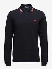 LS TWIN TIPPED SHIRT - NAVY/WHITE