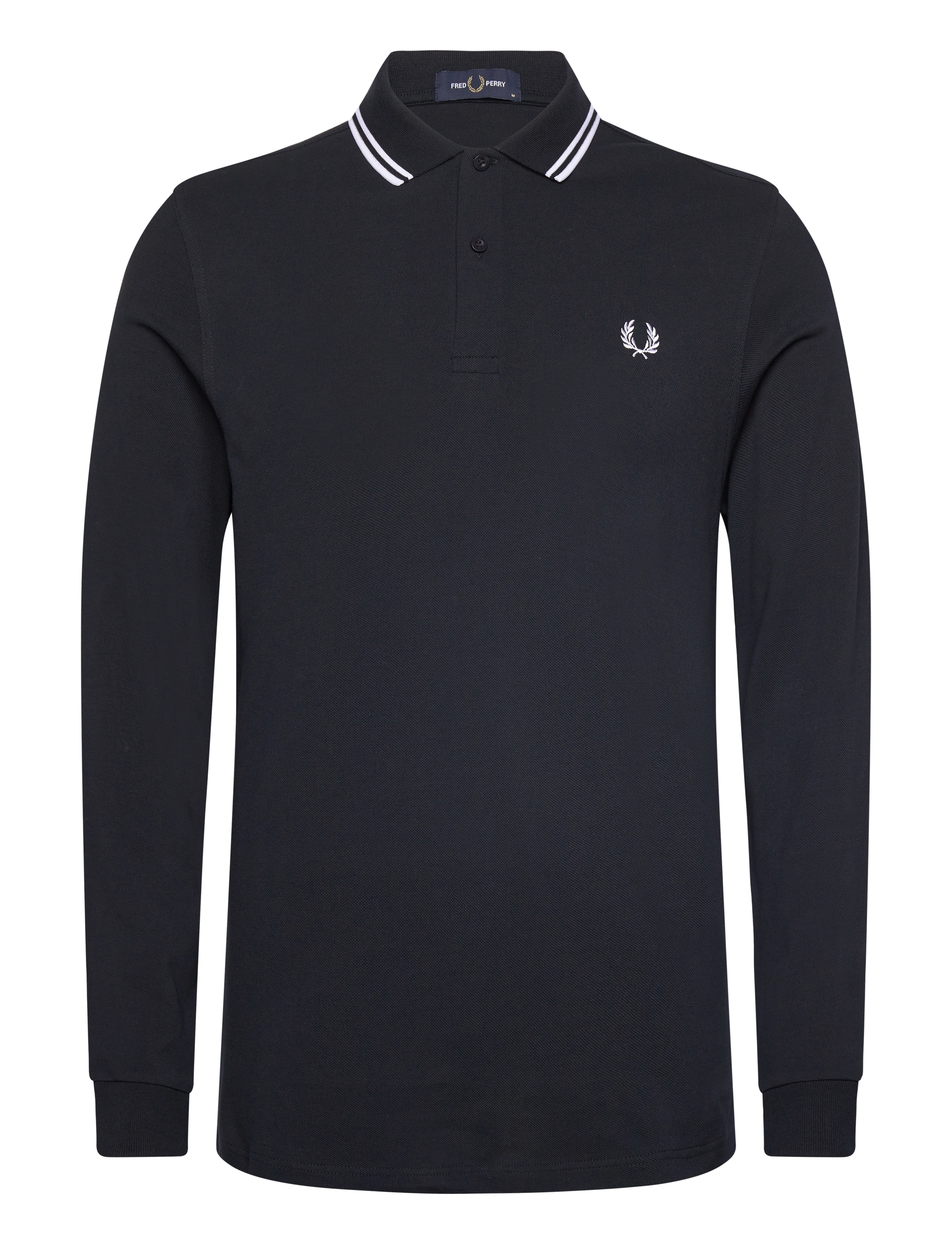 Fred Perry - LS TWIN TIPPED FP SHIRT - pikkade varrukatega polod - navy / white / white - 1