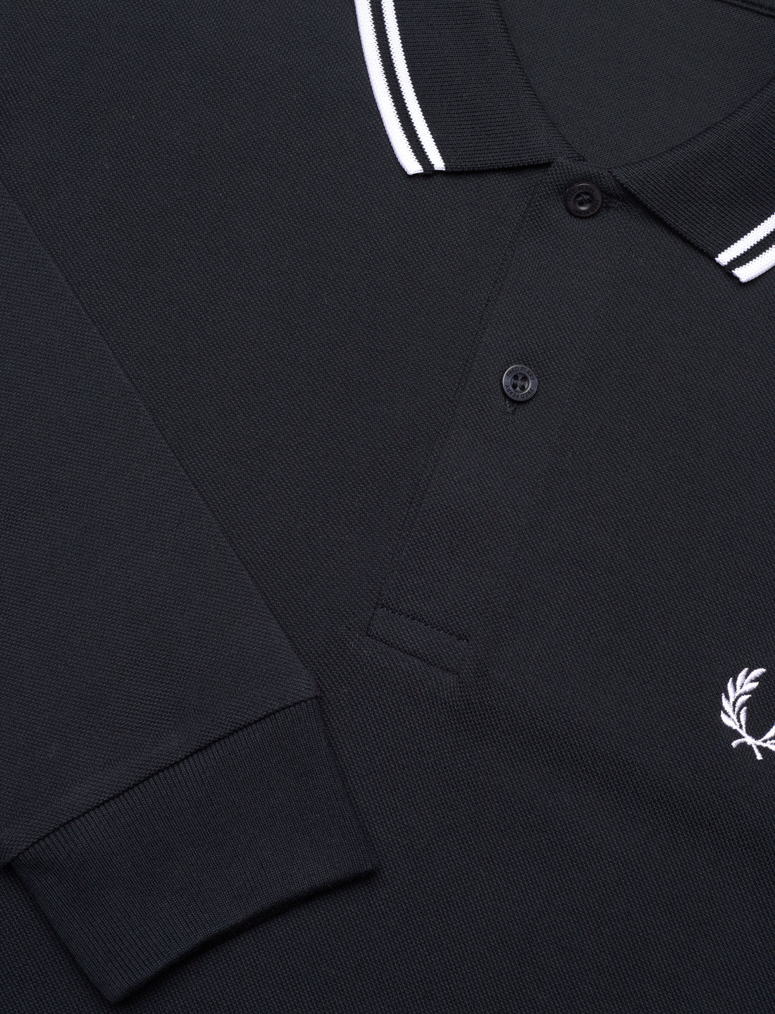 Fred Perry - LS TWIN TIPPED SHIRT - pikkade varrukatega polod - navy / white / white - 5