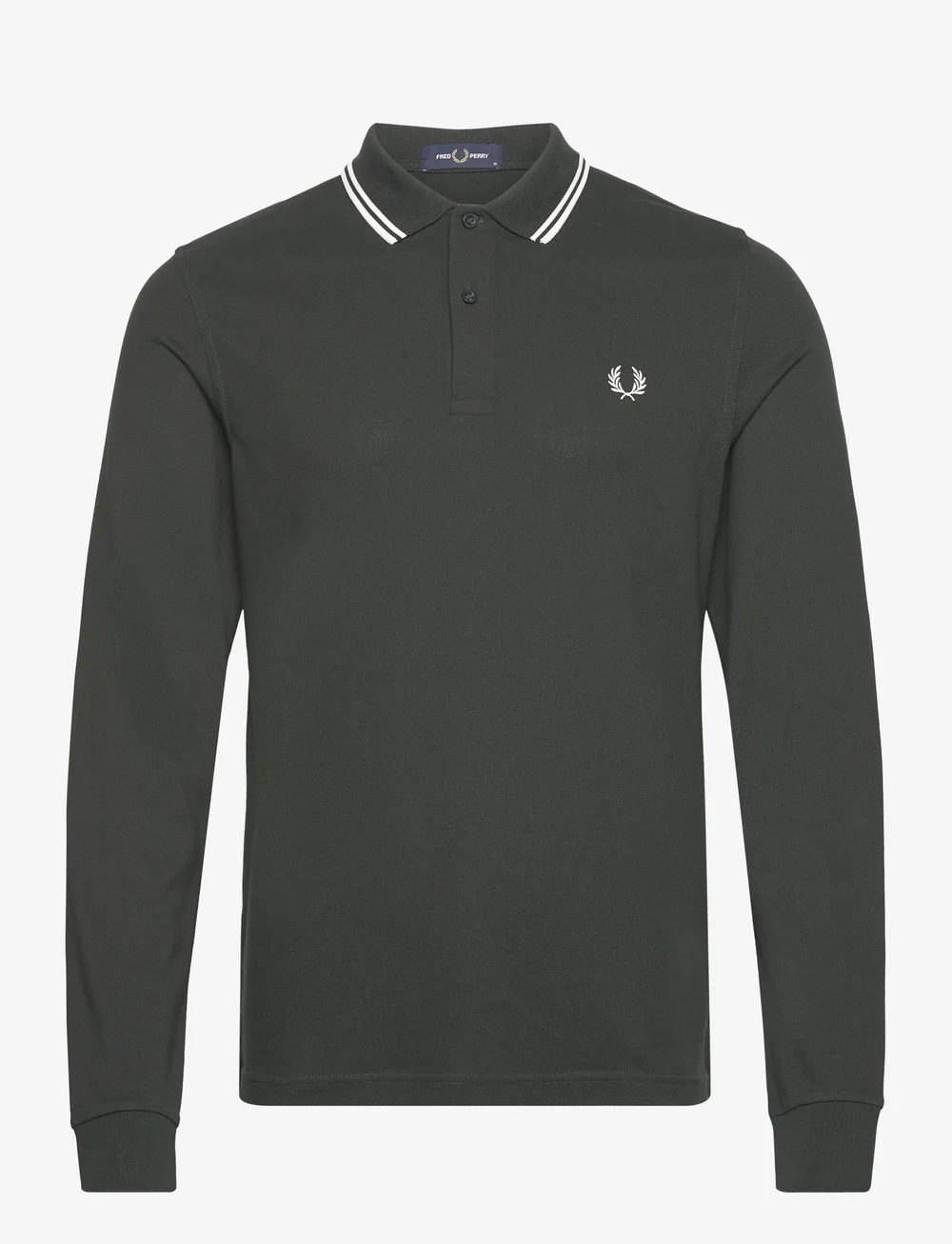 Fred Perry - LS TWIN TIPPED FP SHIRT - langärmelig - nightgreen/snwht - 1
