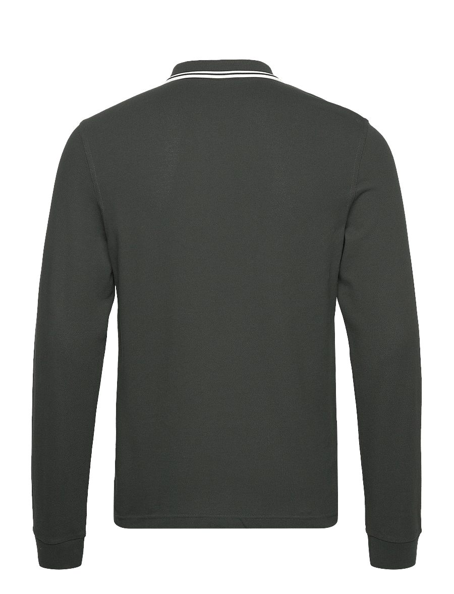 Fred Perry - LS TWIN TIPPED FP SHIRT - långärmade pikéer - nightgreen/snwht - 2