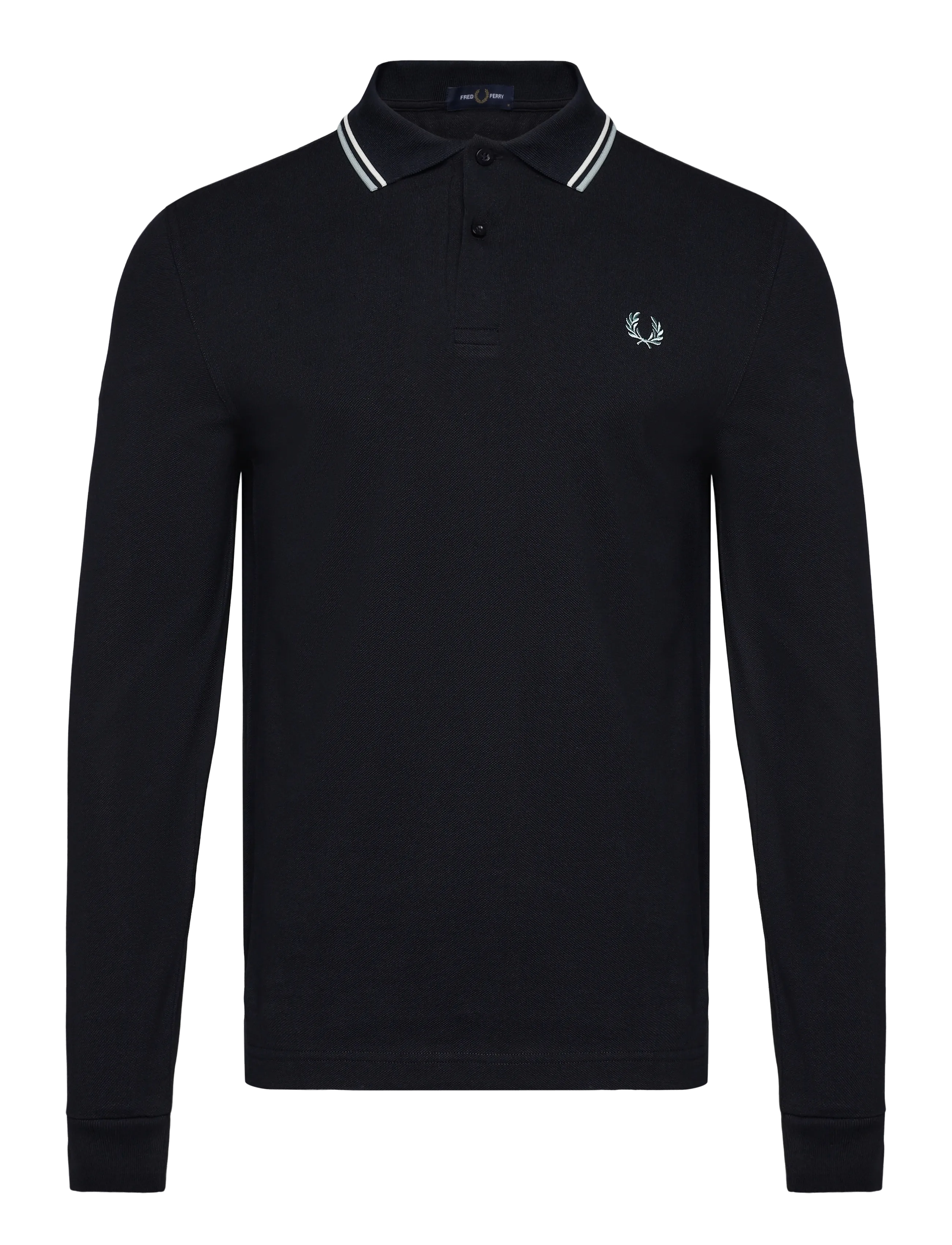 Fred Perry - LS TWIN TIPPED FP SHIRT - pikkade varrukatega polod - nvy/ecru/slvrblu - 1