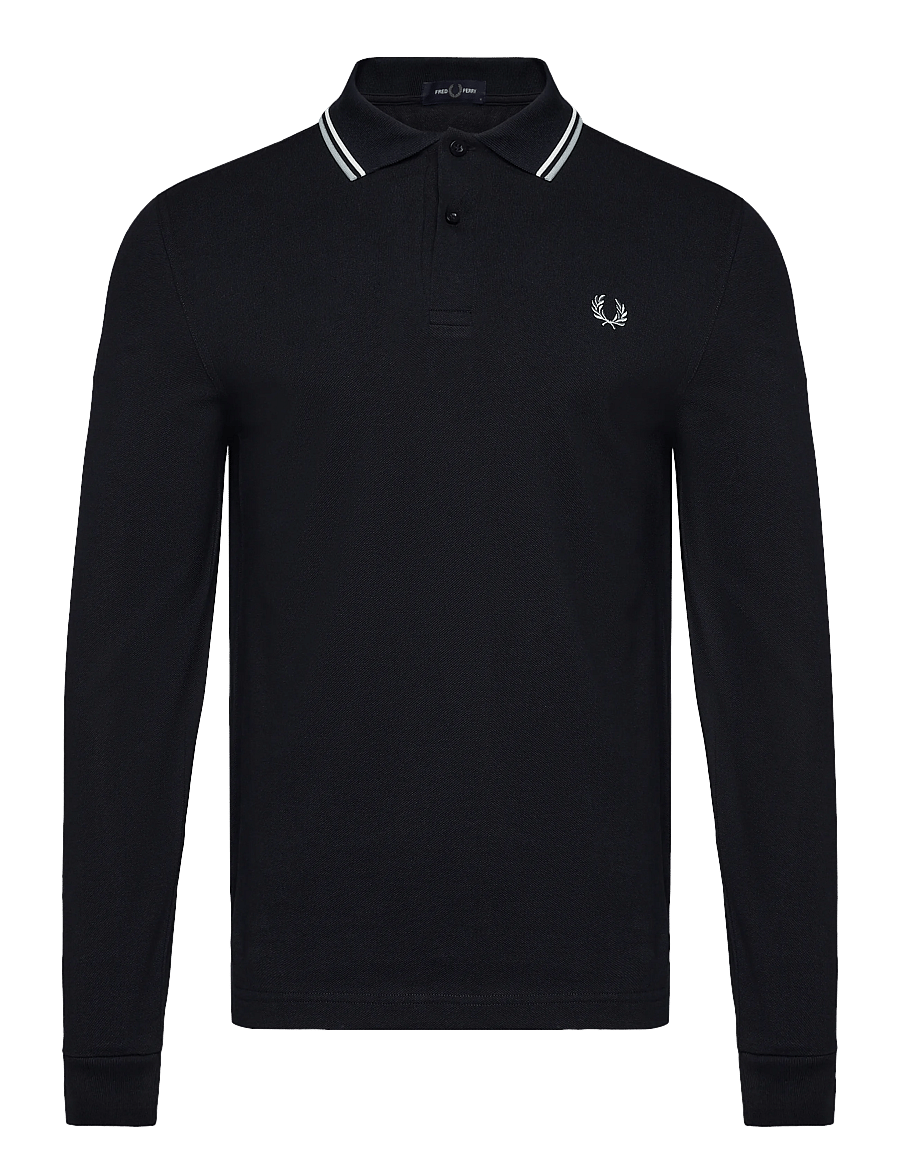 Fred Perry - LS TWIN TIPPED FP SHIRT - langärmelig - nvy/ecru/slvrblu - 1
