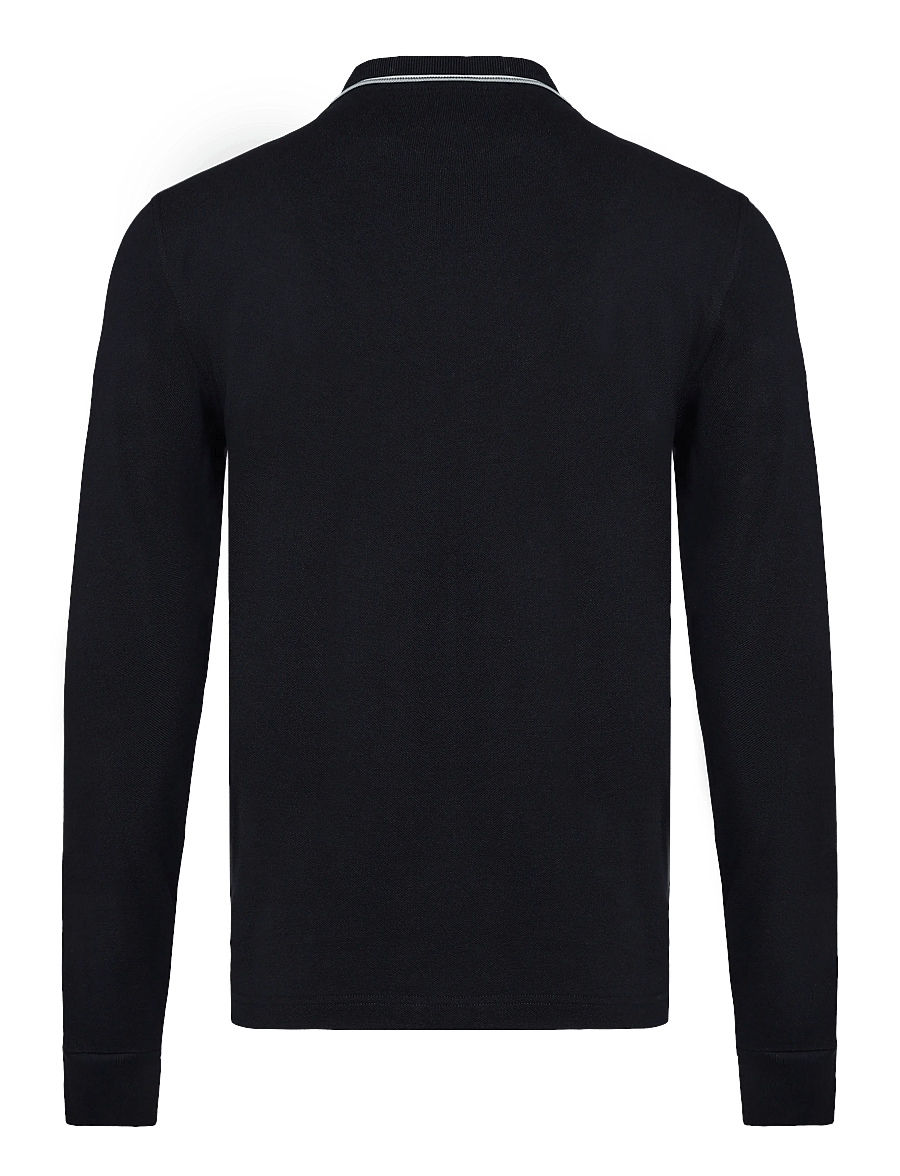 Fred Perry - LS TWIN TIPPED FP SHIRT - langärmelig - nvy/ecru/slvrblu - 2