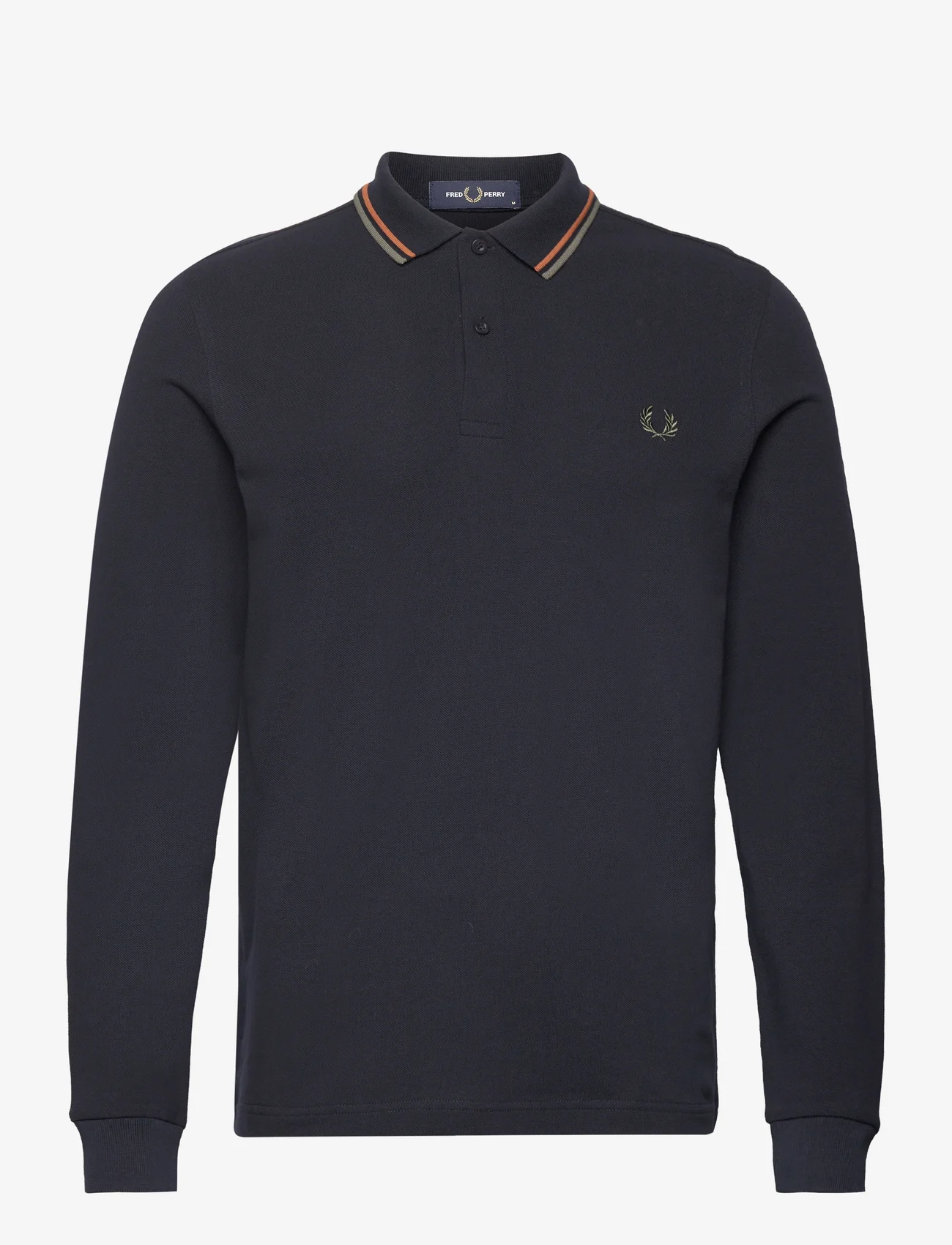Fred Perry - LS TWIN TIPPED SHIRT - pitkähihaiset - nvy/ntflk/fdgrn - 0