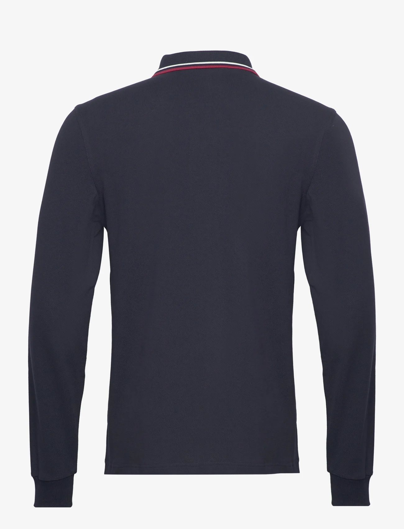 Fred Perry - LS TWIN TIPPED SHIRT - langærmede poloer - nvy/swht/bntred - 1