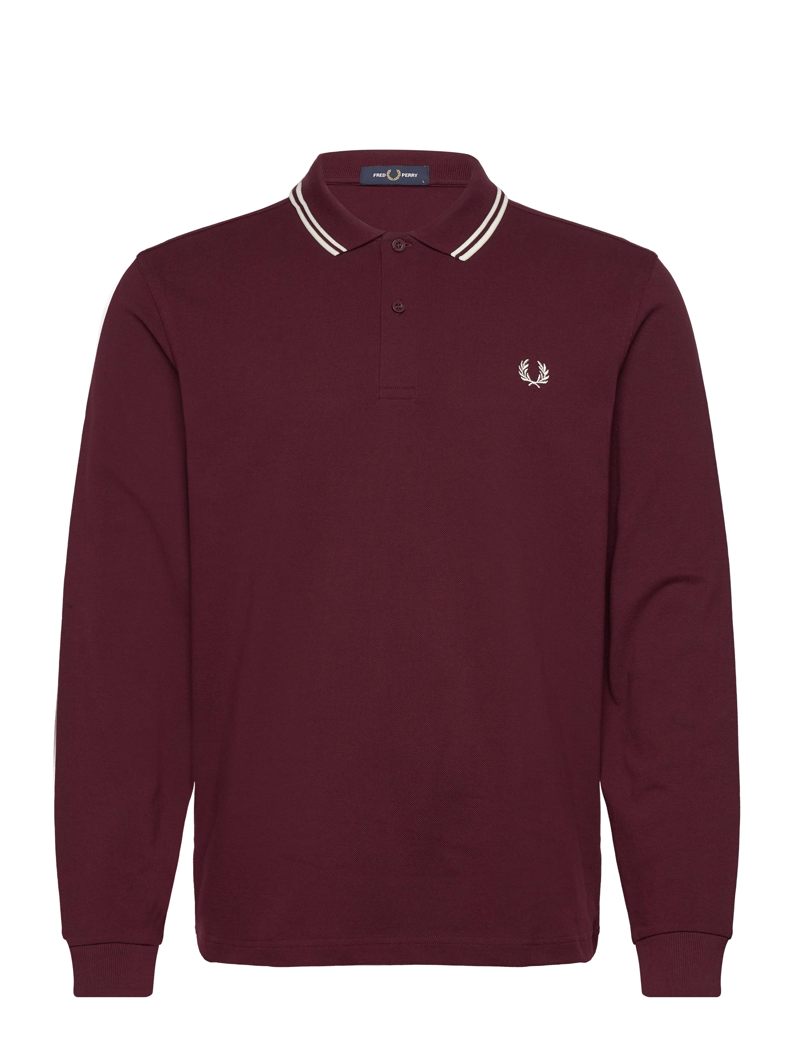 FRED PERRY Ls Twin Tipped Fp Shirt Burgundy - XS - Herren