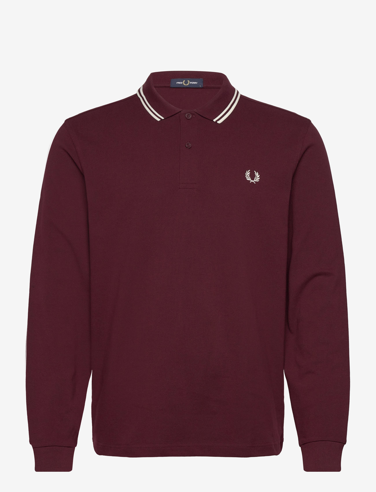 Fred Perry - LS TWIN TIPPED FP SHIRT - langærmede poloer - oxblood - 1