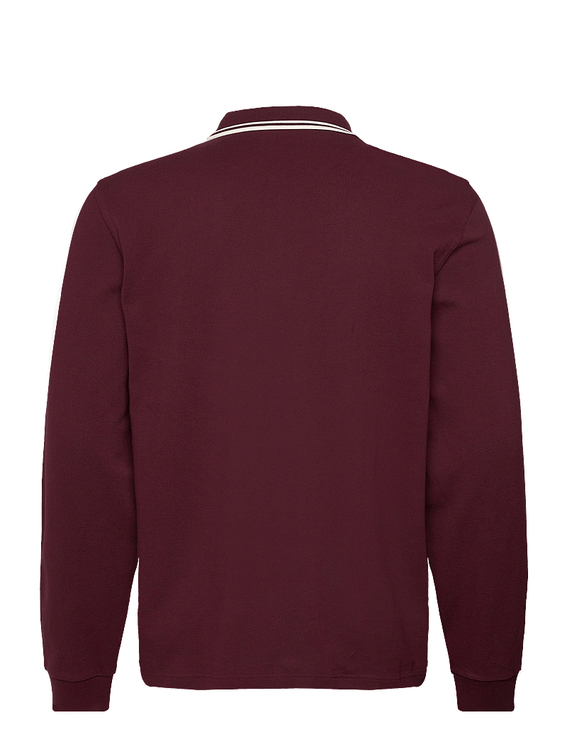 Fred Perry - LS TWIN TIPPED FP SHIRT - langærmede poloer - oxblood - 2