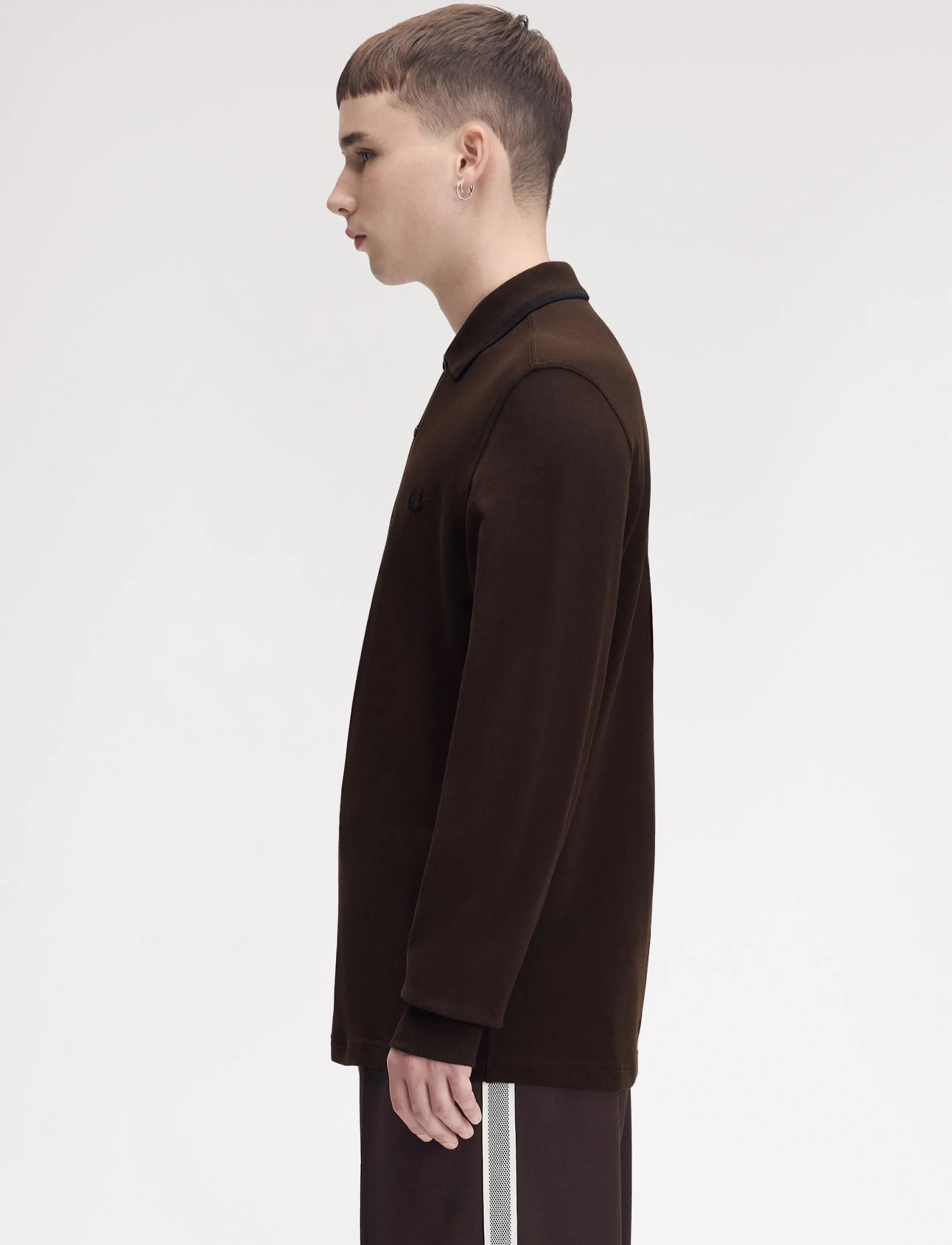 Fred Perry - LS TWIN TIPPED FP SHIRT - langärmelig - rich brown/black - 3