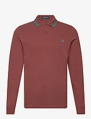 Fred Perry - LS TWIN TIPPED SHIRT - langærmede poloer - whisky brown - 0