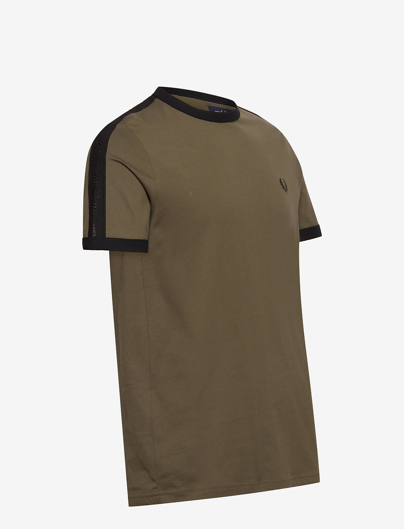 Fred Perry - TONAL TAPE RINGER TEE - military green - 2