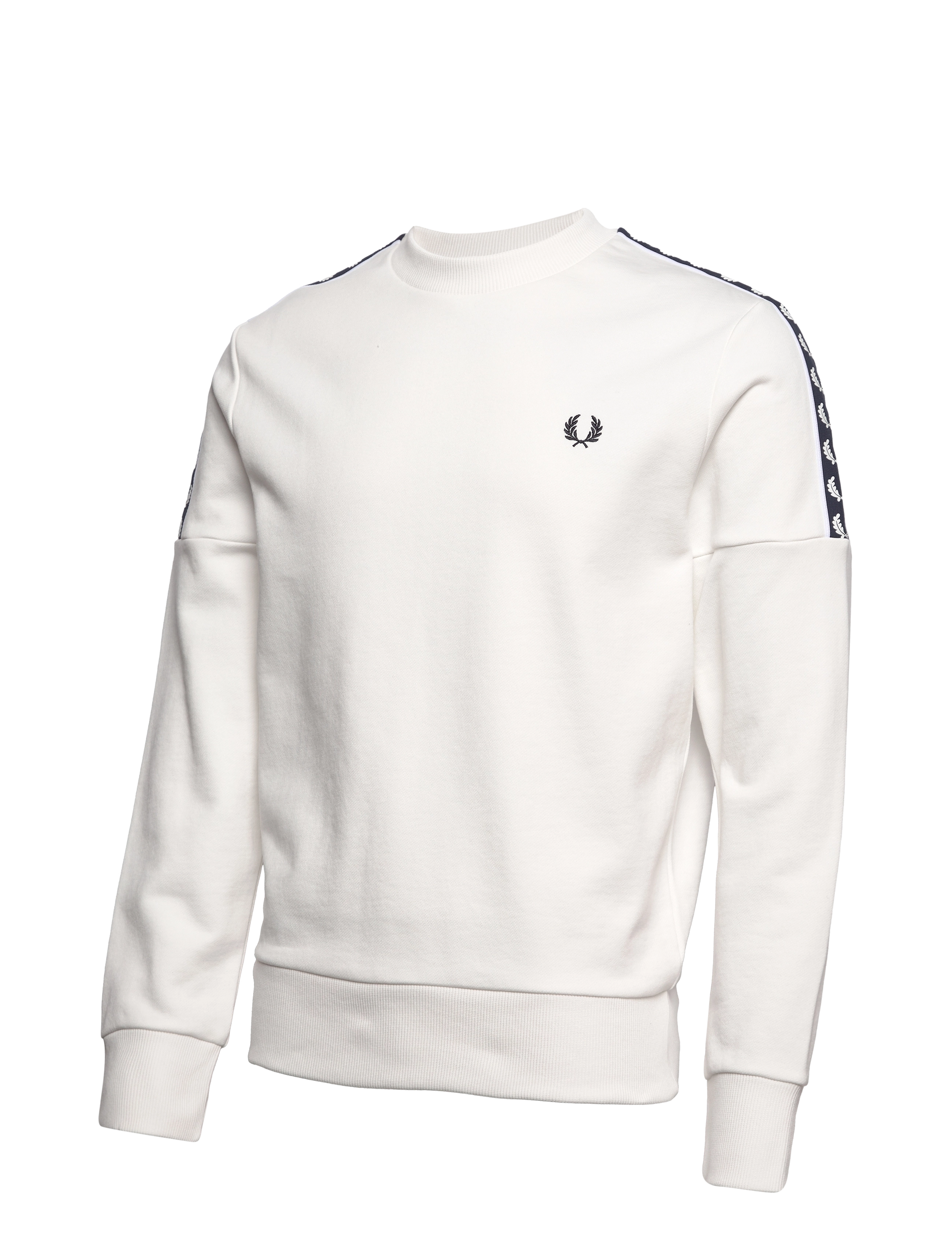 Fred Perry - PAN TAPED C/N SWEAT - snow white - 2