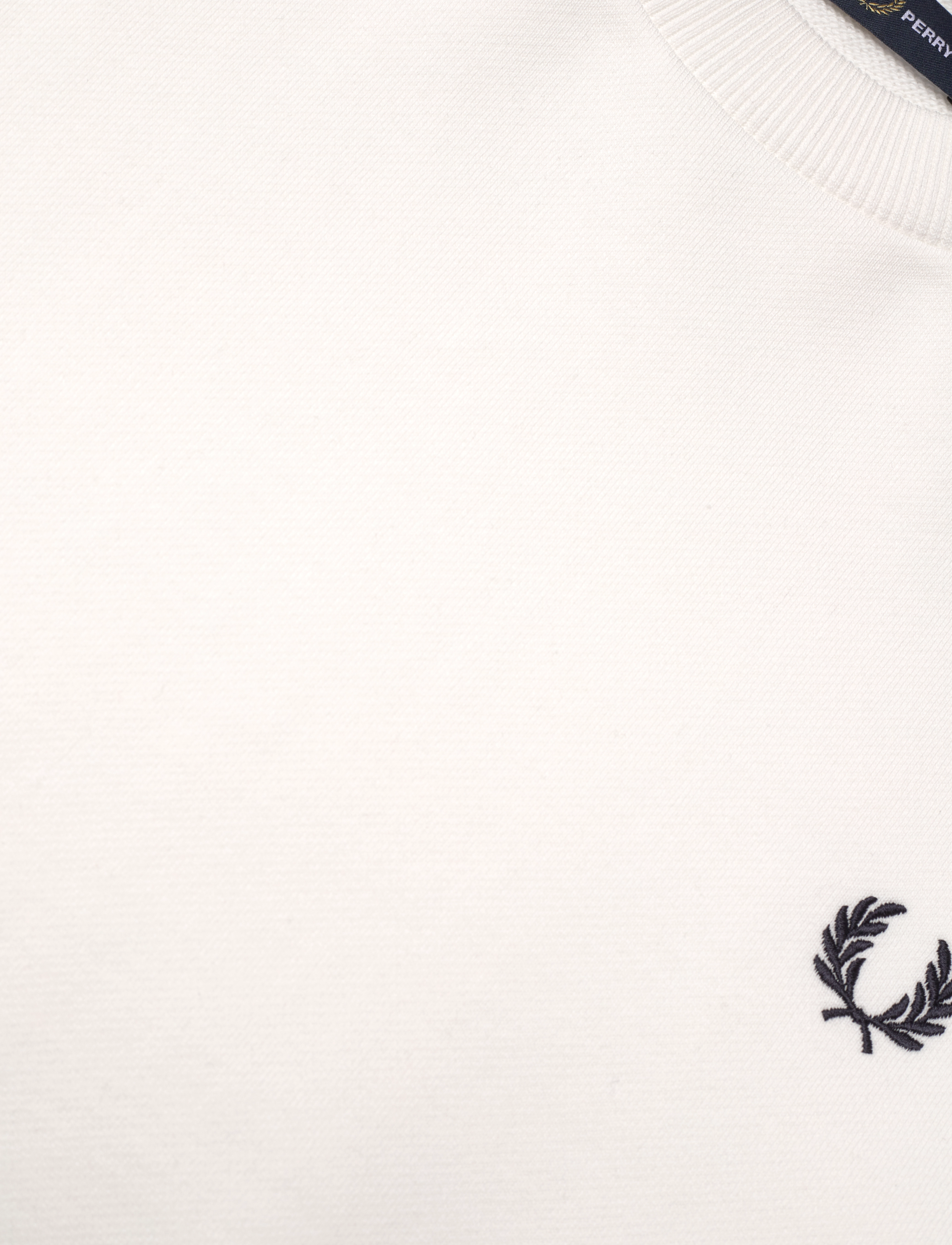 Fred Perry - PAN TAPED C/N SWEAT - snow white - 4