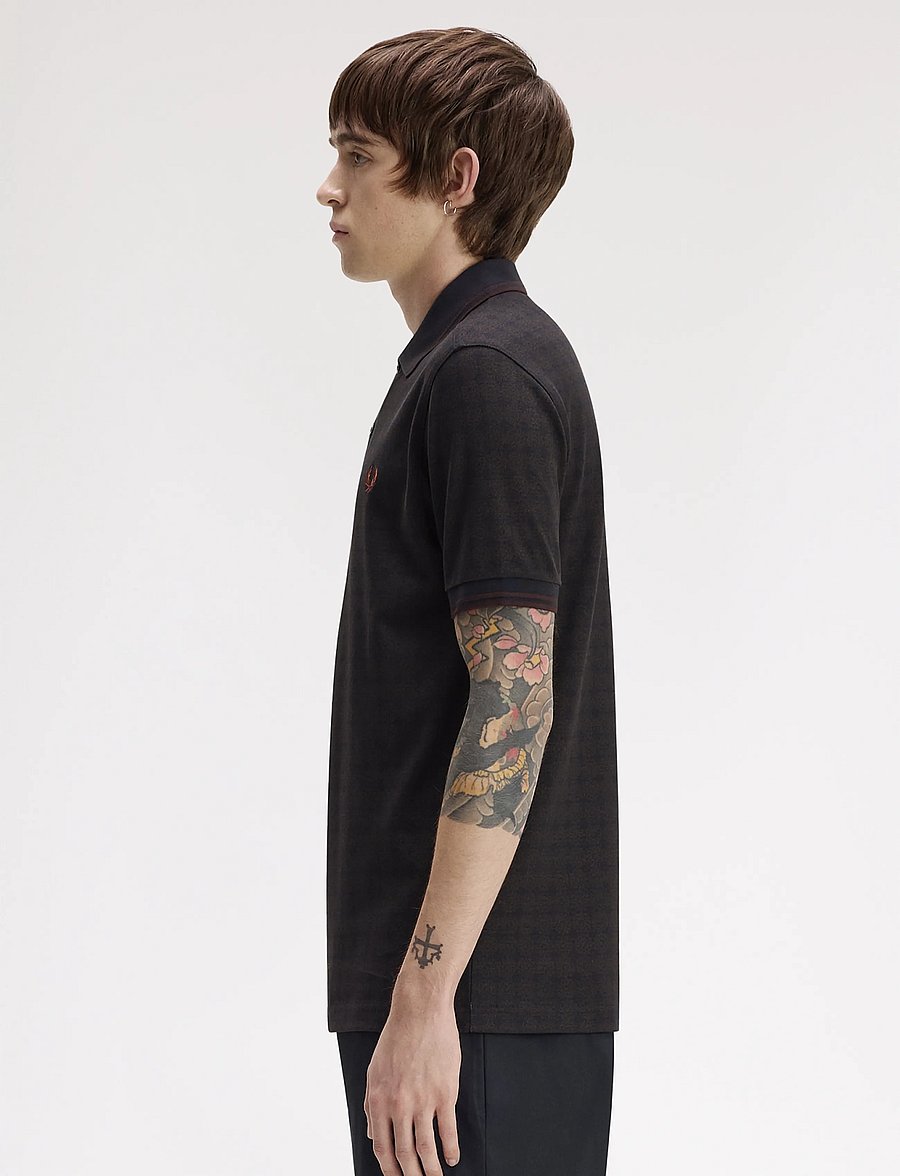 Fred Perry - FLORAL PRINT FRED PERRY SHIRT - lühikeste varrukatega polod - navy - 3