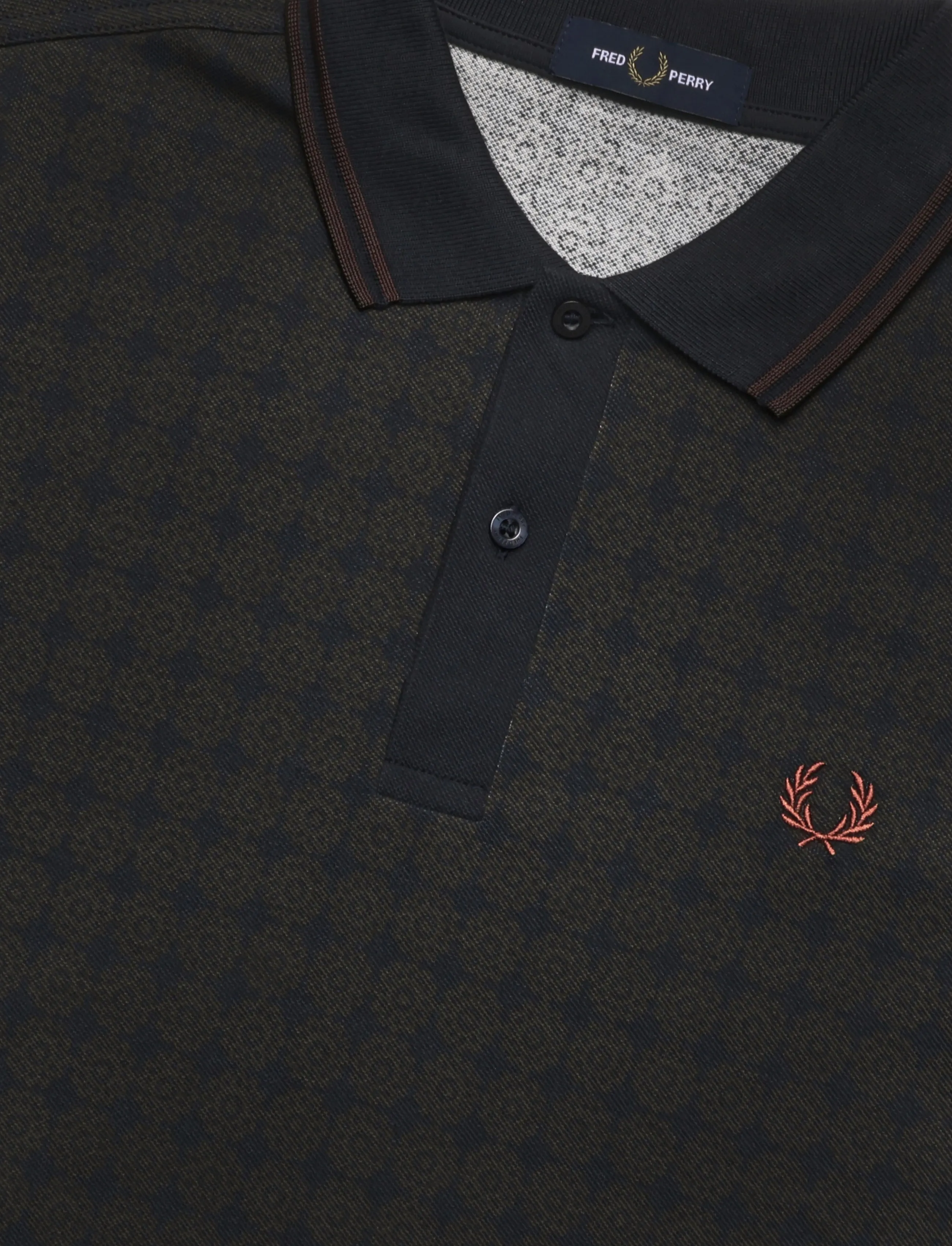Fred Perry - FLORAL PRINT FRED PERRY SHIRT - lühikeste varrukatega polod - navy - 4