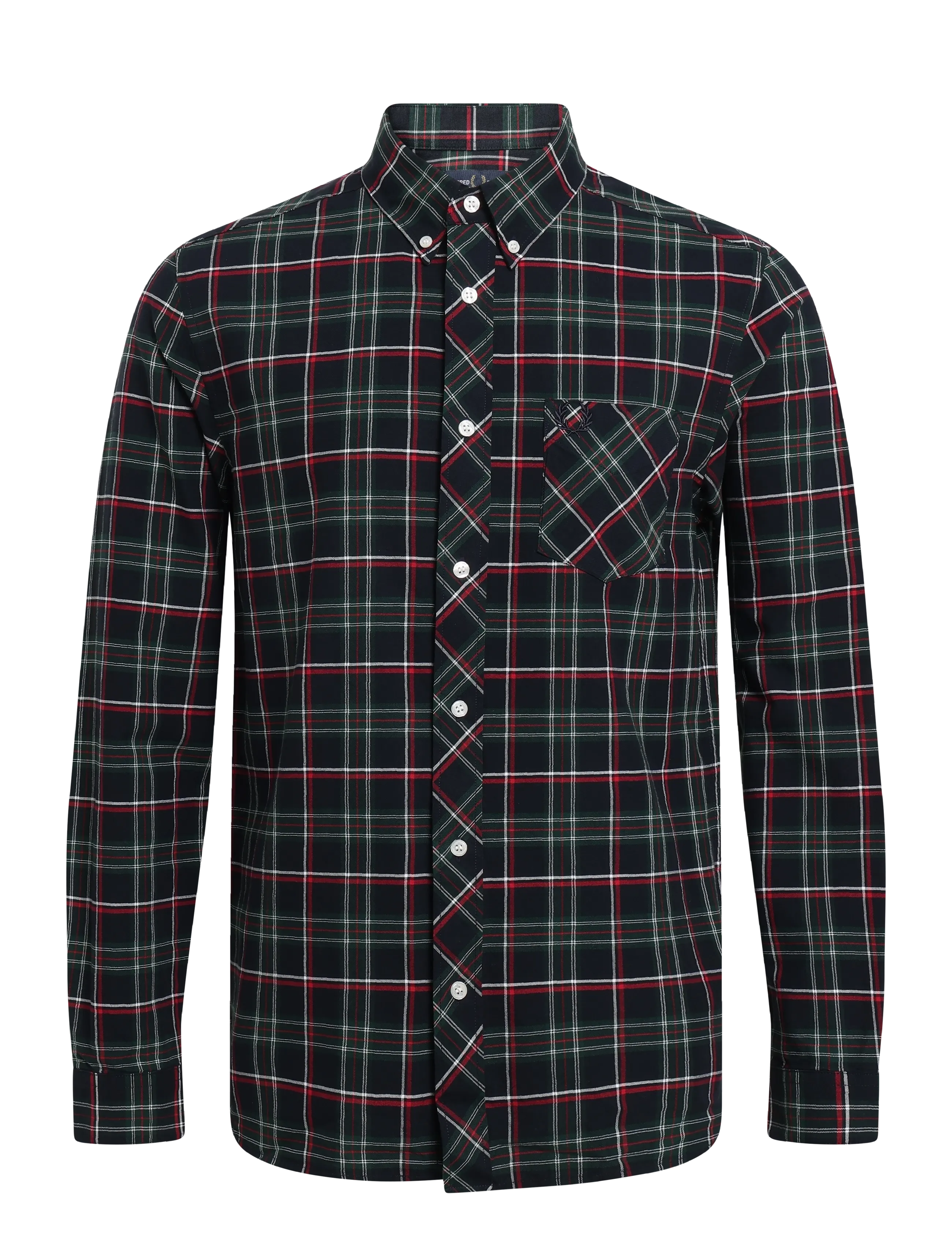 Fred Perry FRED PERRY TARTAN SHIRT - Ternede skjorter - FREDPERRY TARTAN / navy