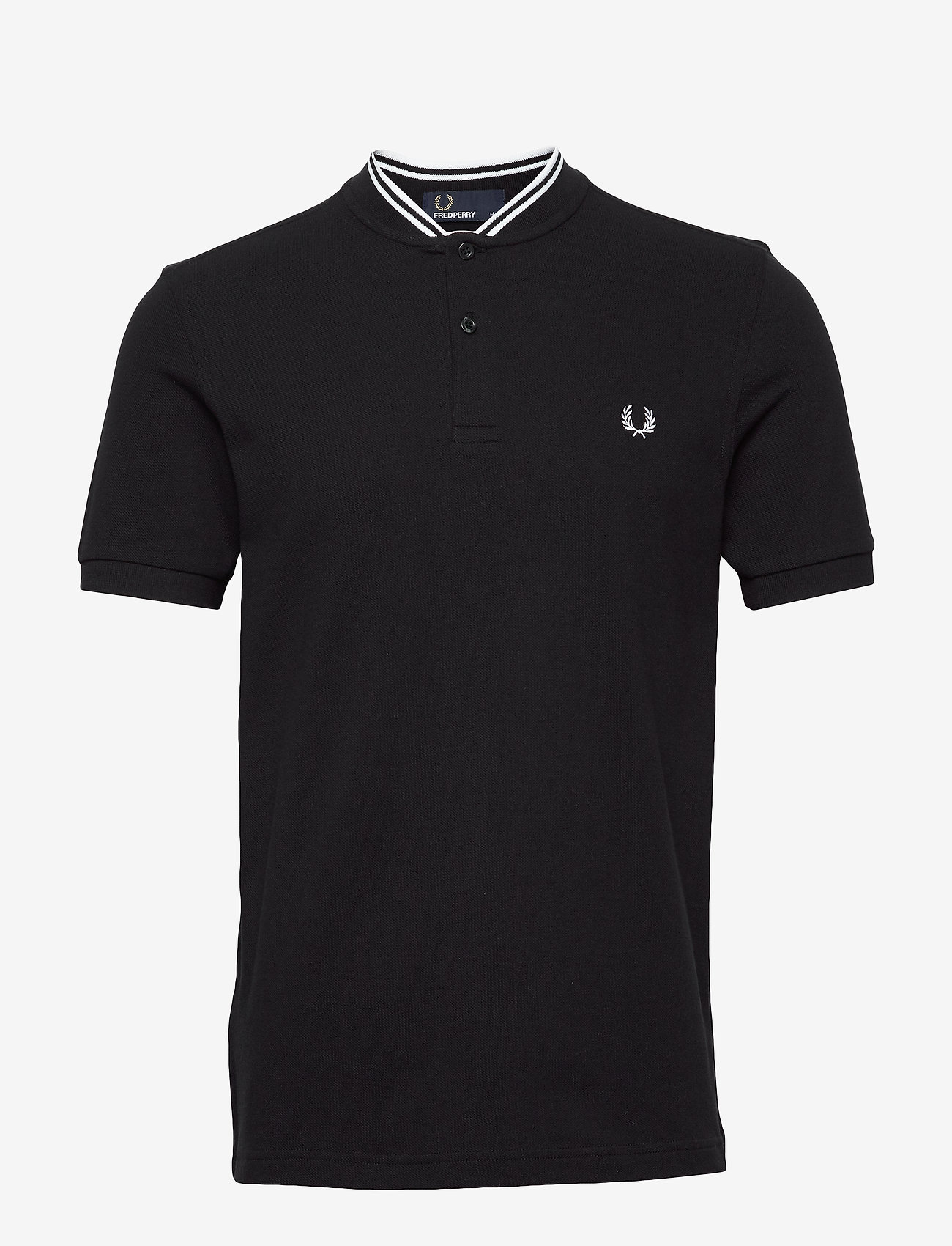 Fred Perry - BOMBER COLLAR POLO - short-sleeved polos - black - 0