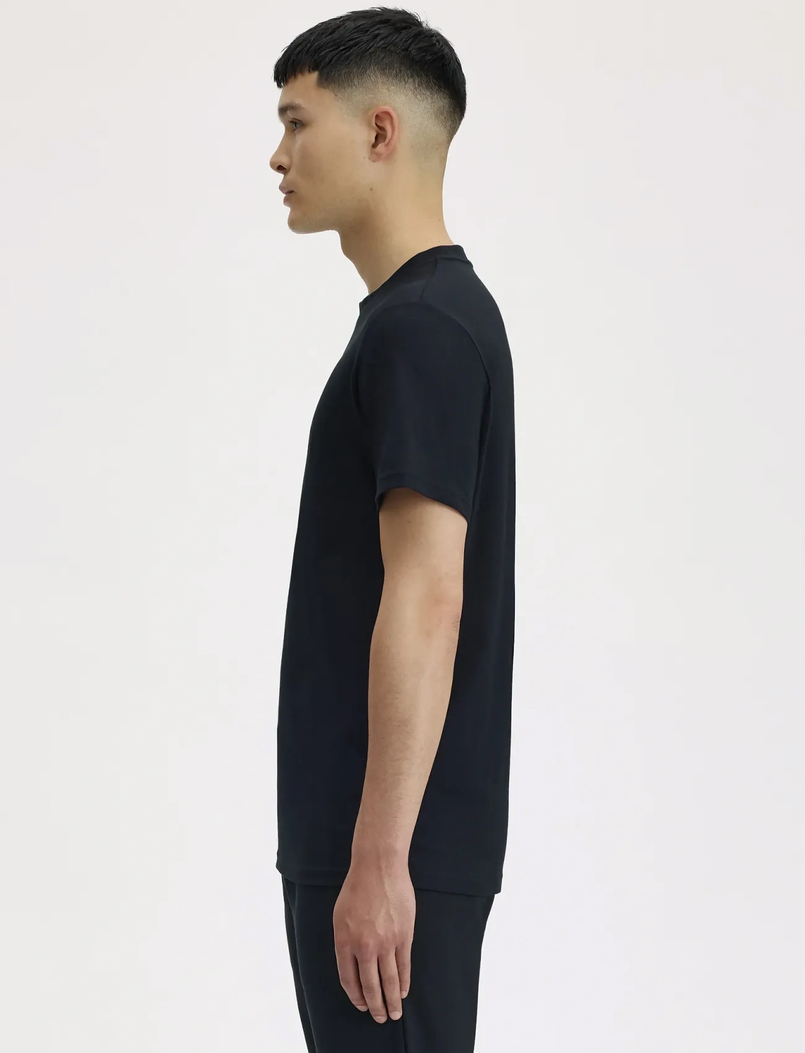 Fred Perry - EMBROIDERED T-SHIRT - kurzärmelig - black - 3