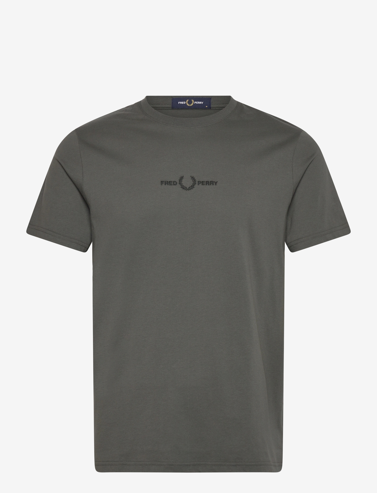 Fred Perry - EMBROIDERED T-SHIRT - lühikeste varrukatega t-särgid - field green - 1